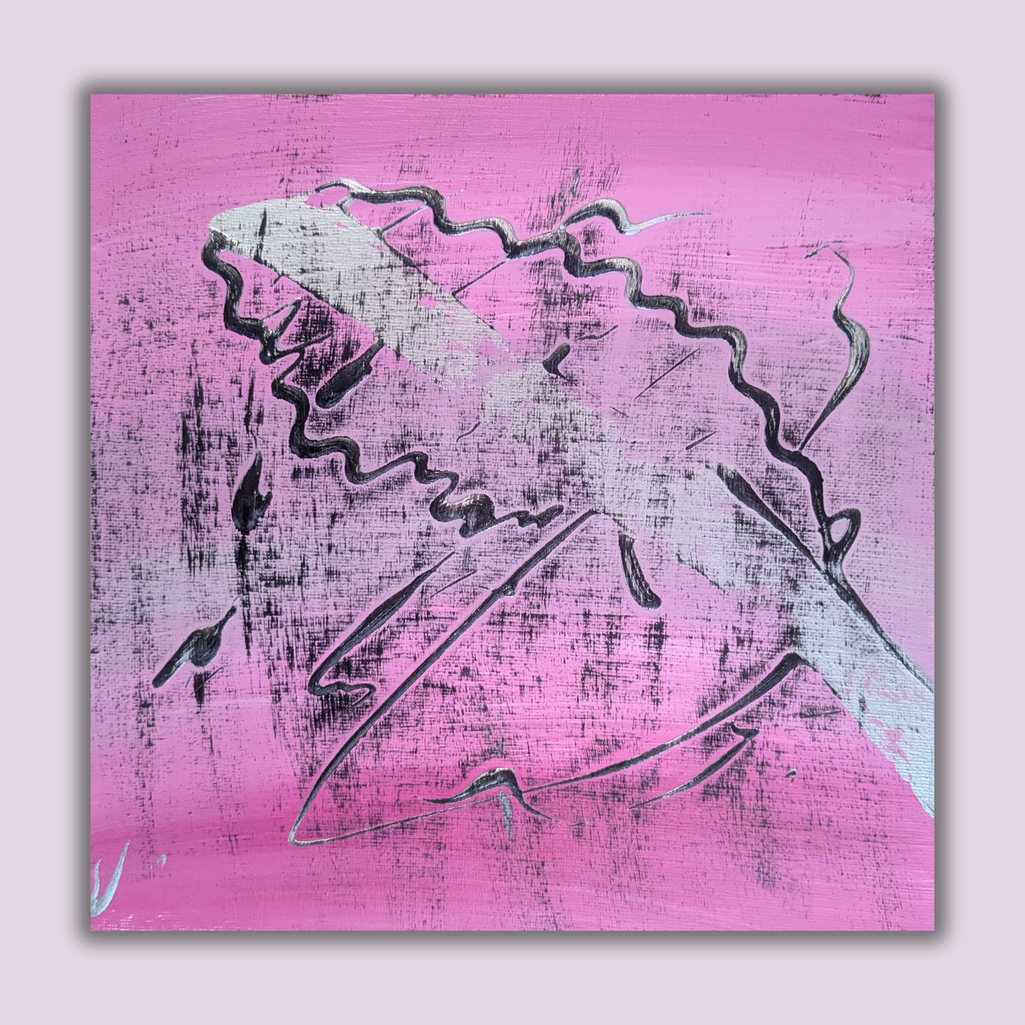 0223C - peinture acrylique originale 25x25cm (2025)