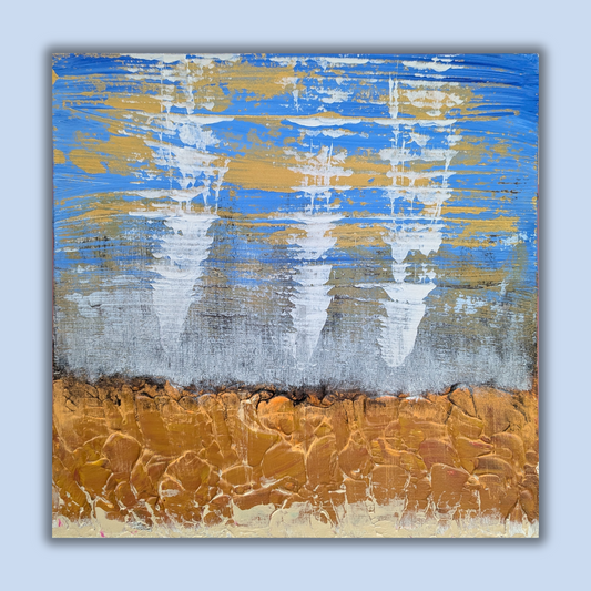 0224A - peinture acrylique originale 25x25cm (2025)