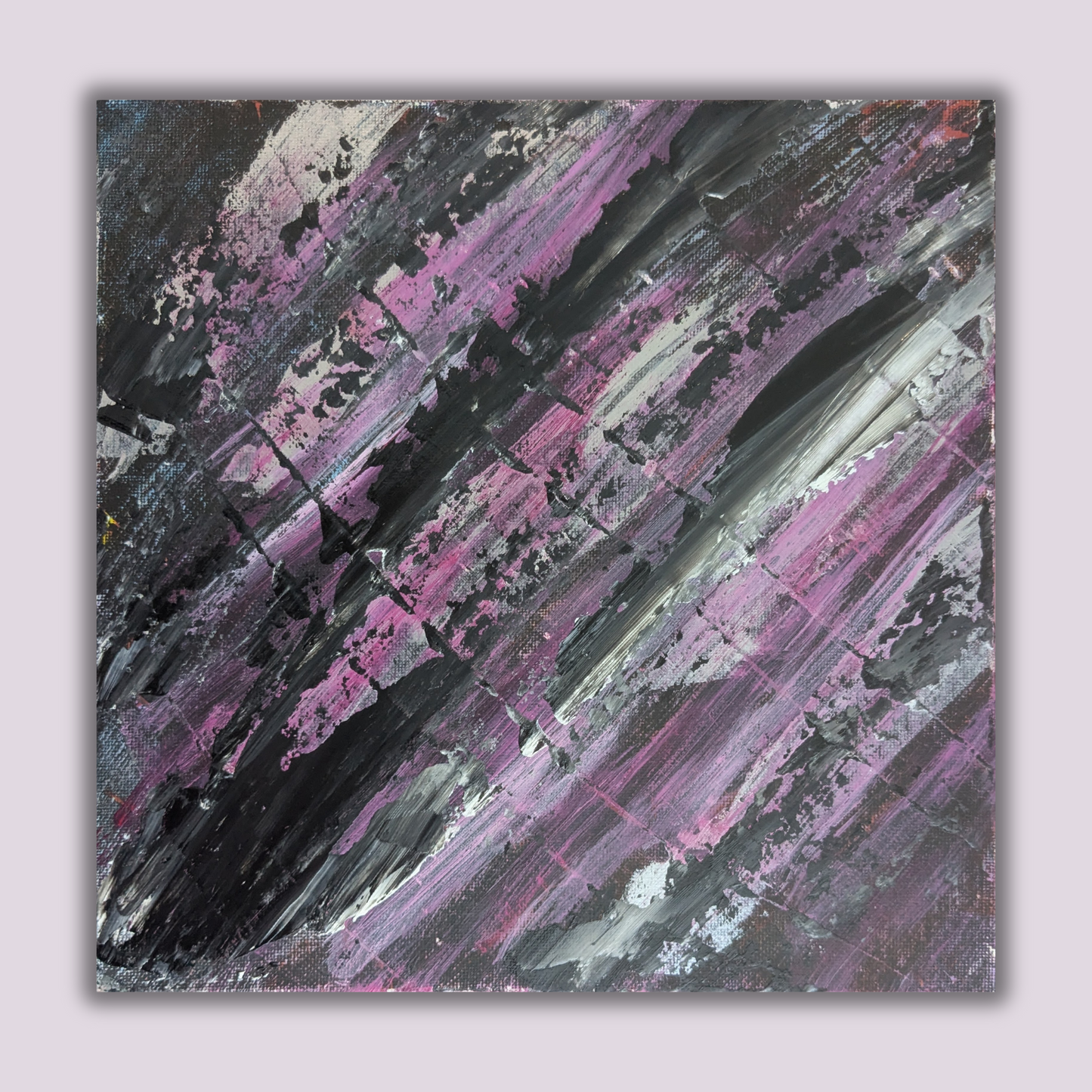 0228D - peinture acrylique originale 25x25cm (2025)