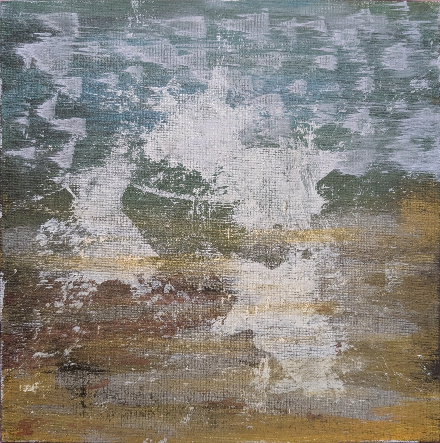 0301C - peinture acrylique originale 25x25cm (2025)