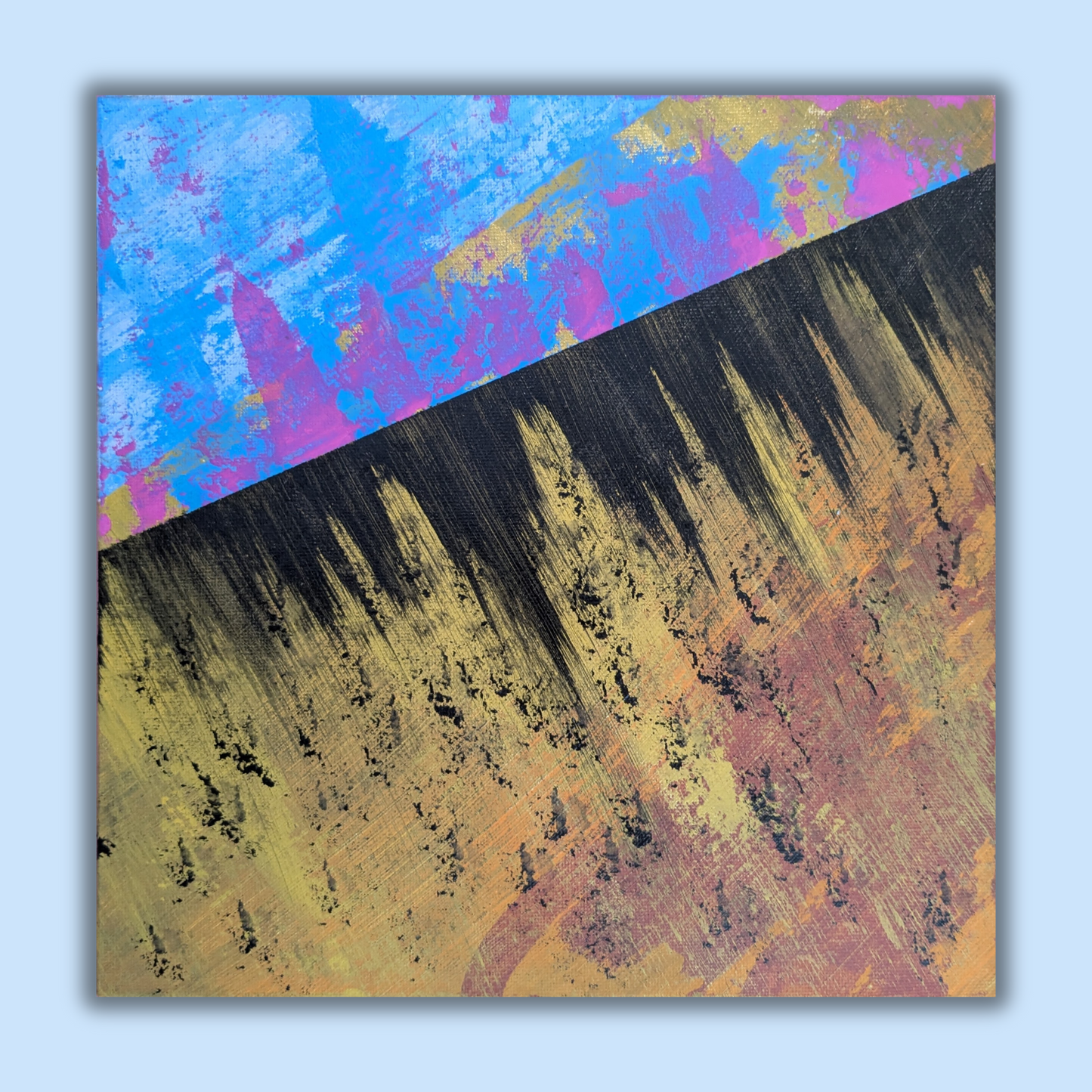 0302C - peinture acrylique originale 25x25cm (2025)