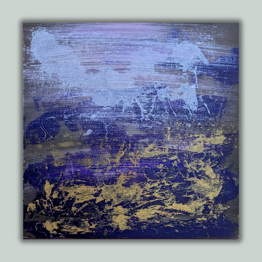 Sous l'océan - peinture acrylique originale 25x25cm (2025)