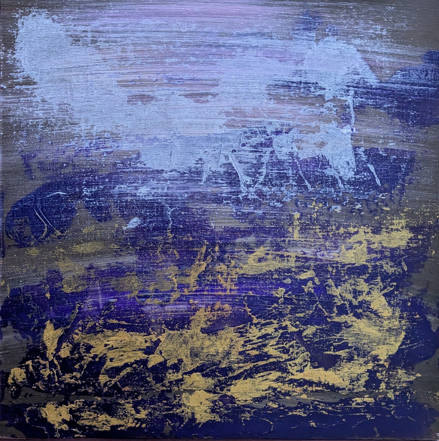 Sous l'océan - peinture acrylique originale 25x25cm (2025)