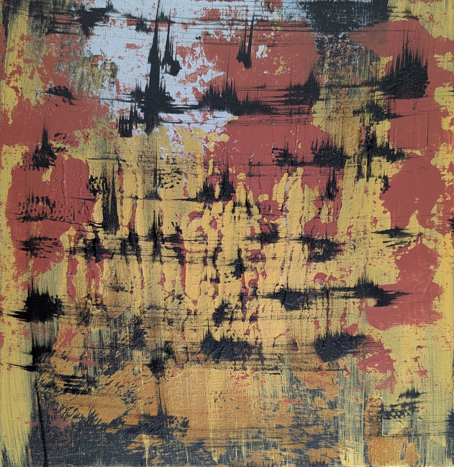 Les îles - peinture acrylique originale 25x25cm (2025)