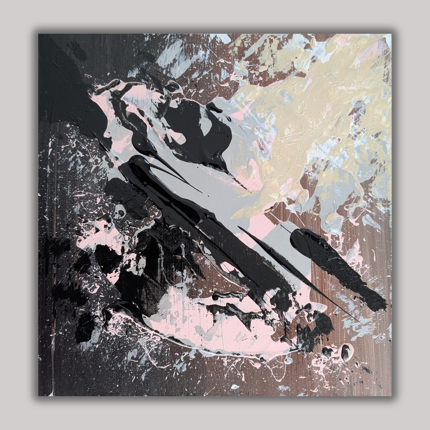 0304E - peinture acrylique originale 25x25cm (2025)