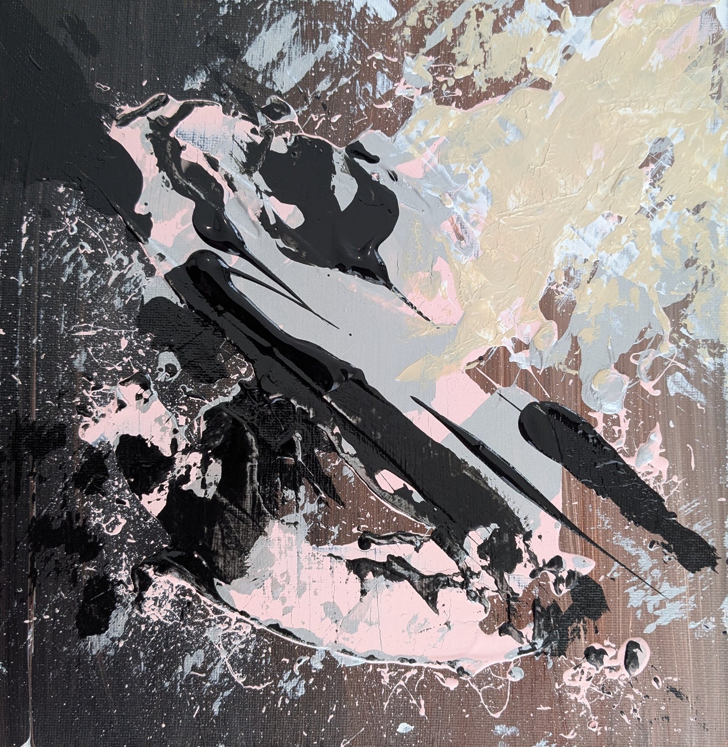 0304E - peinture acrylique originale 25x25cm (2025)