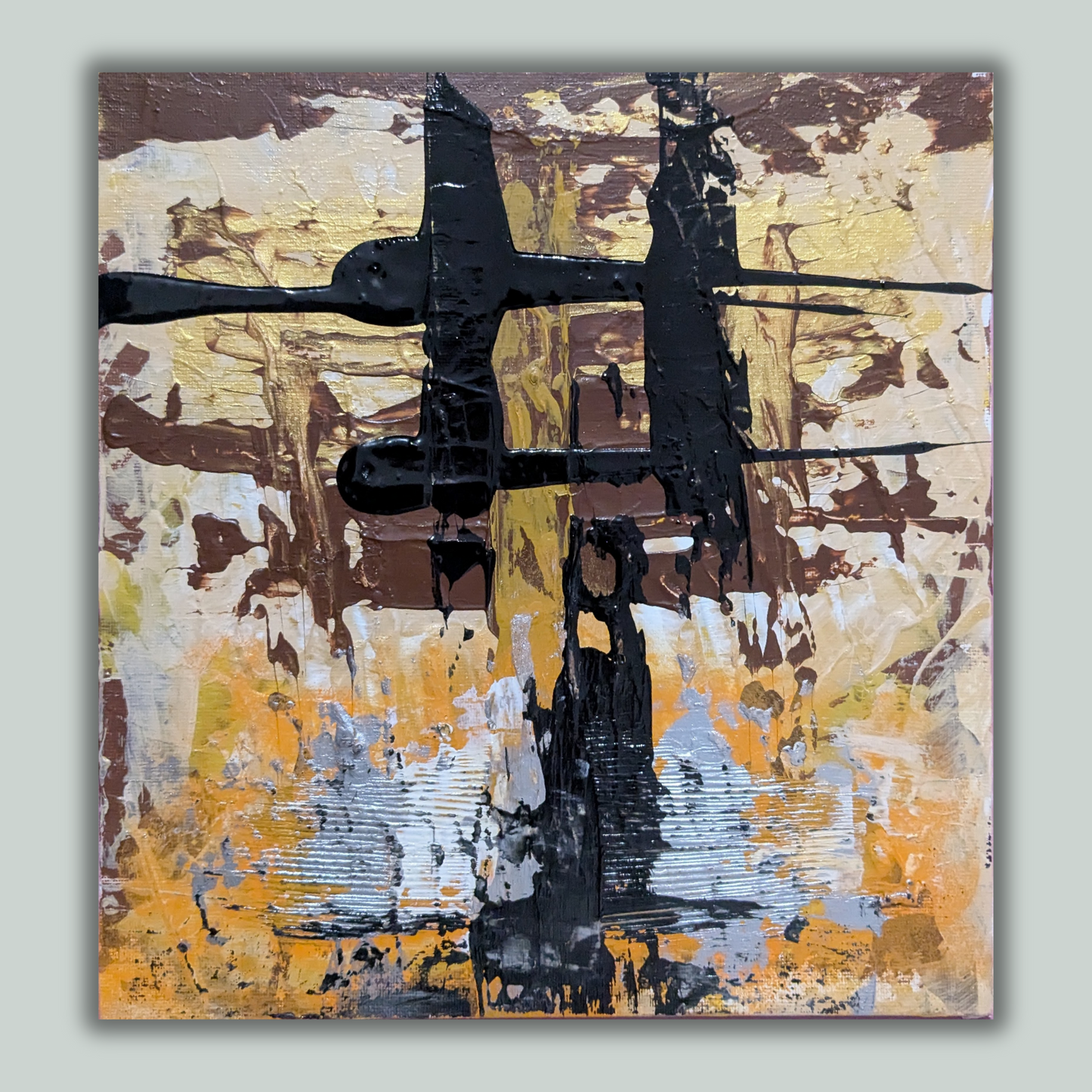 0305A - peinture acrylique originale 25x25cm (2025)