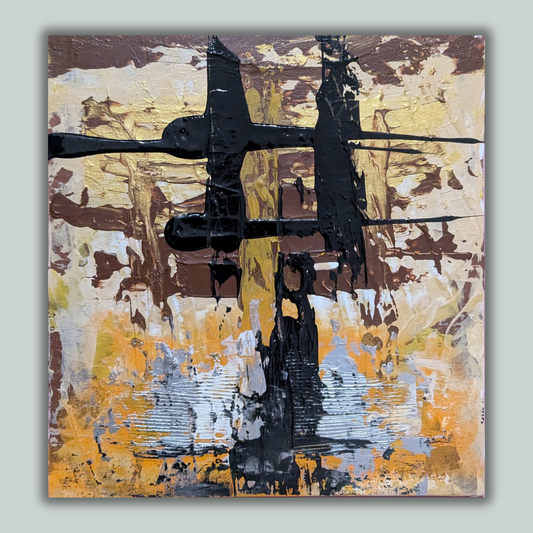 0305A - peinture acrylique originale 25x25cm (2025)