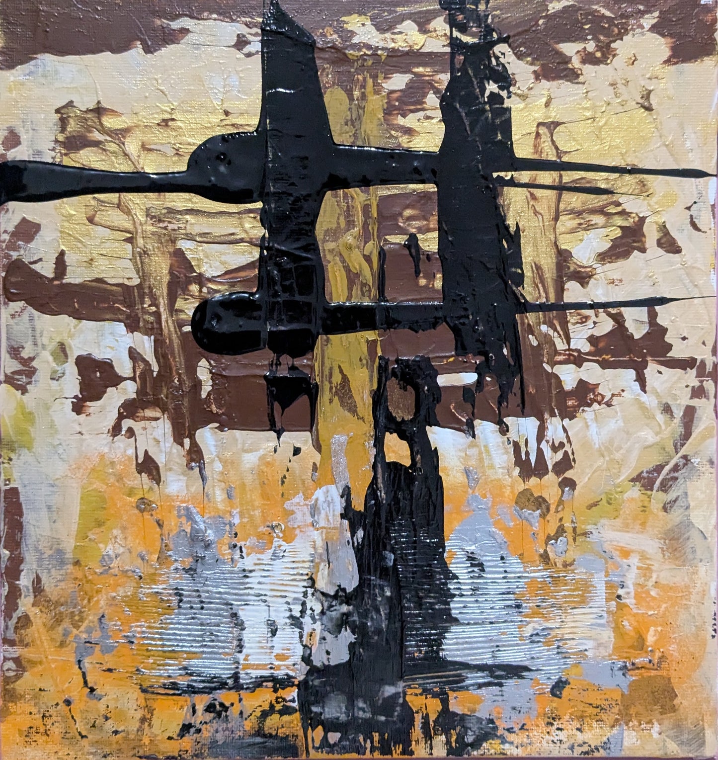 0305A - peinture acrylique originale 25x25cm (2025)