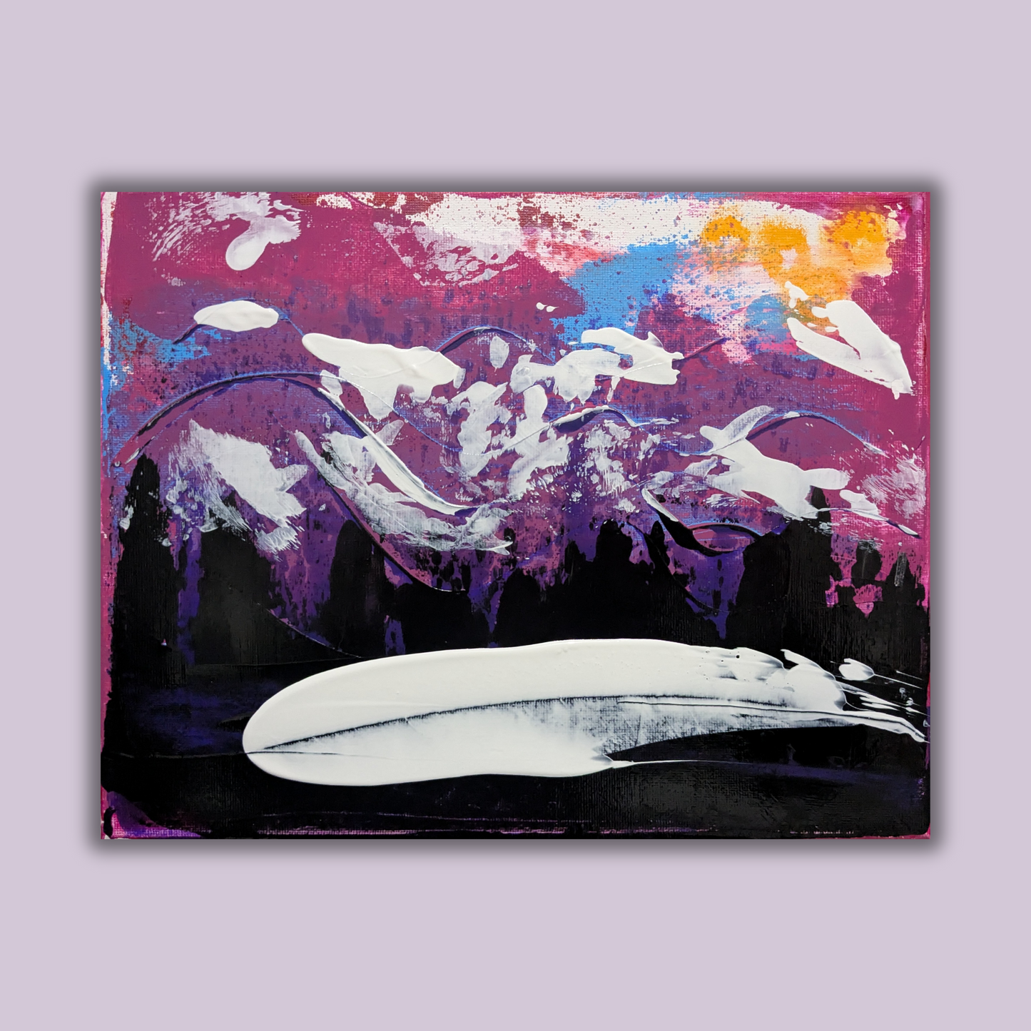 0305B - peinture acrylique originale 30x24cm (2025)