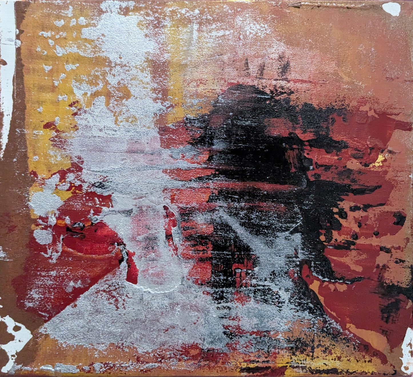 0305C - peinture acrylique originale 25x25cm (2025)