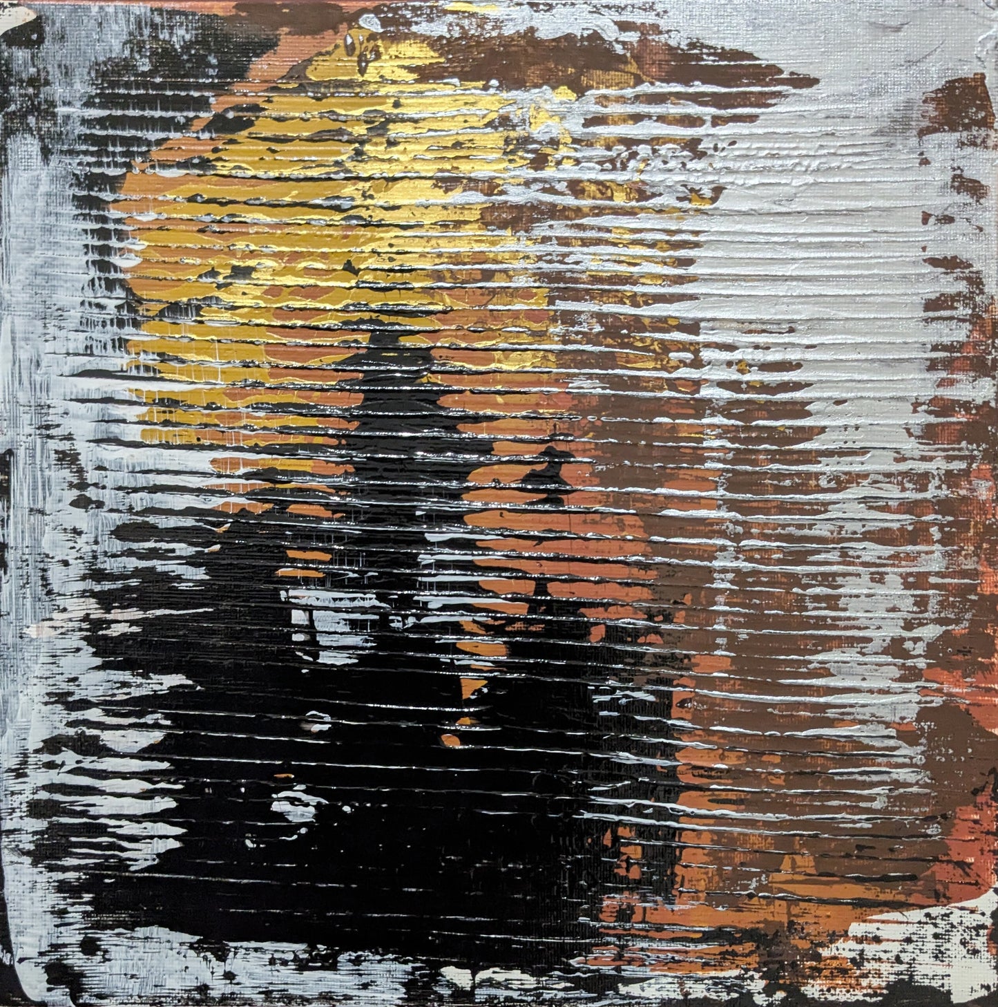 0306D - peinture acrylique originale 25x25cm (2025)