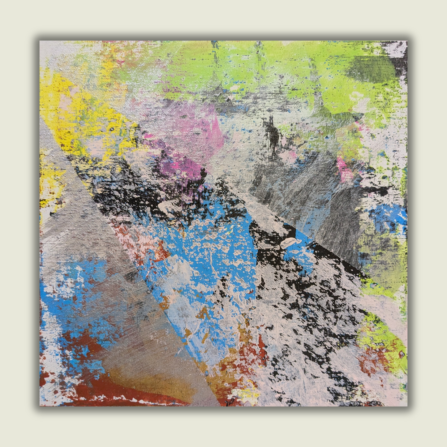 0307C - peinture acrylique originale 25x25cm (2025)