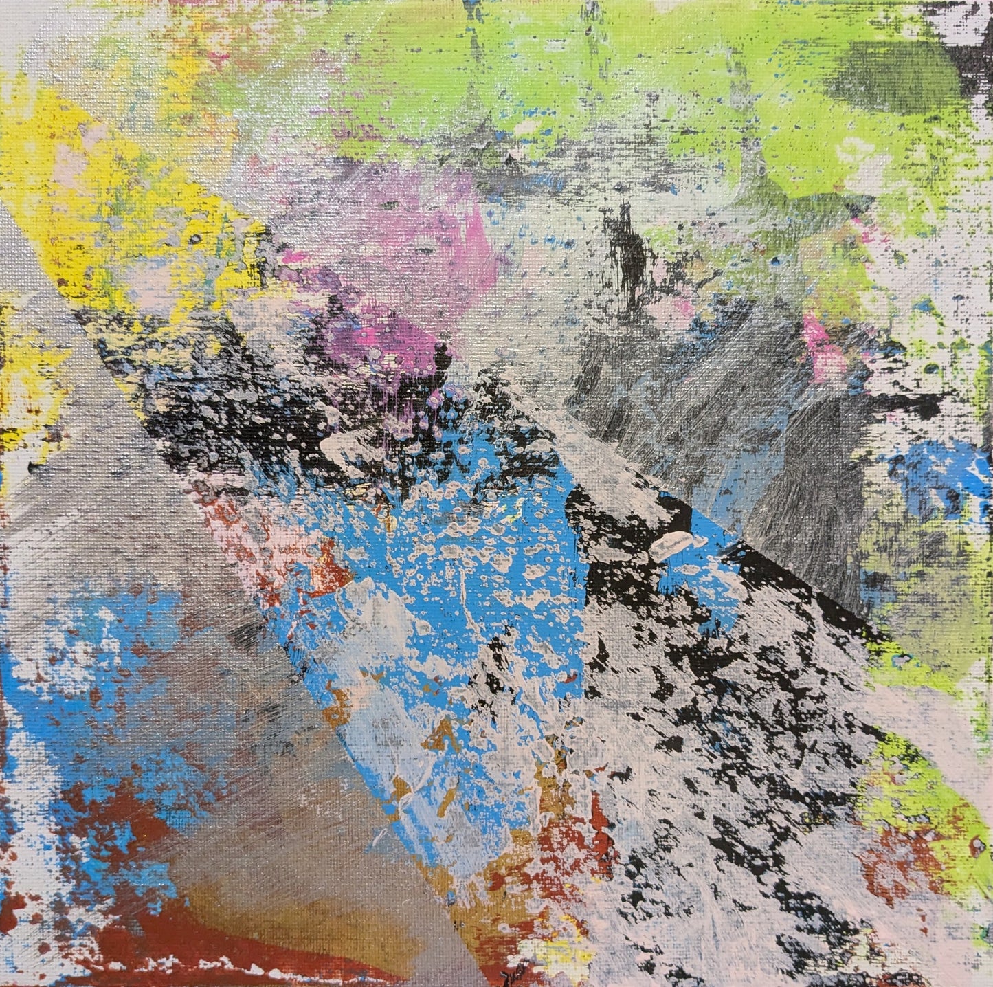 0307C - peinture acrylique originale 25x25cm (2025)