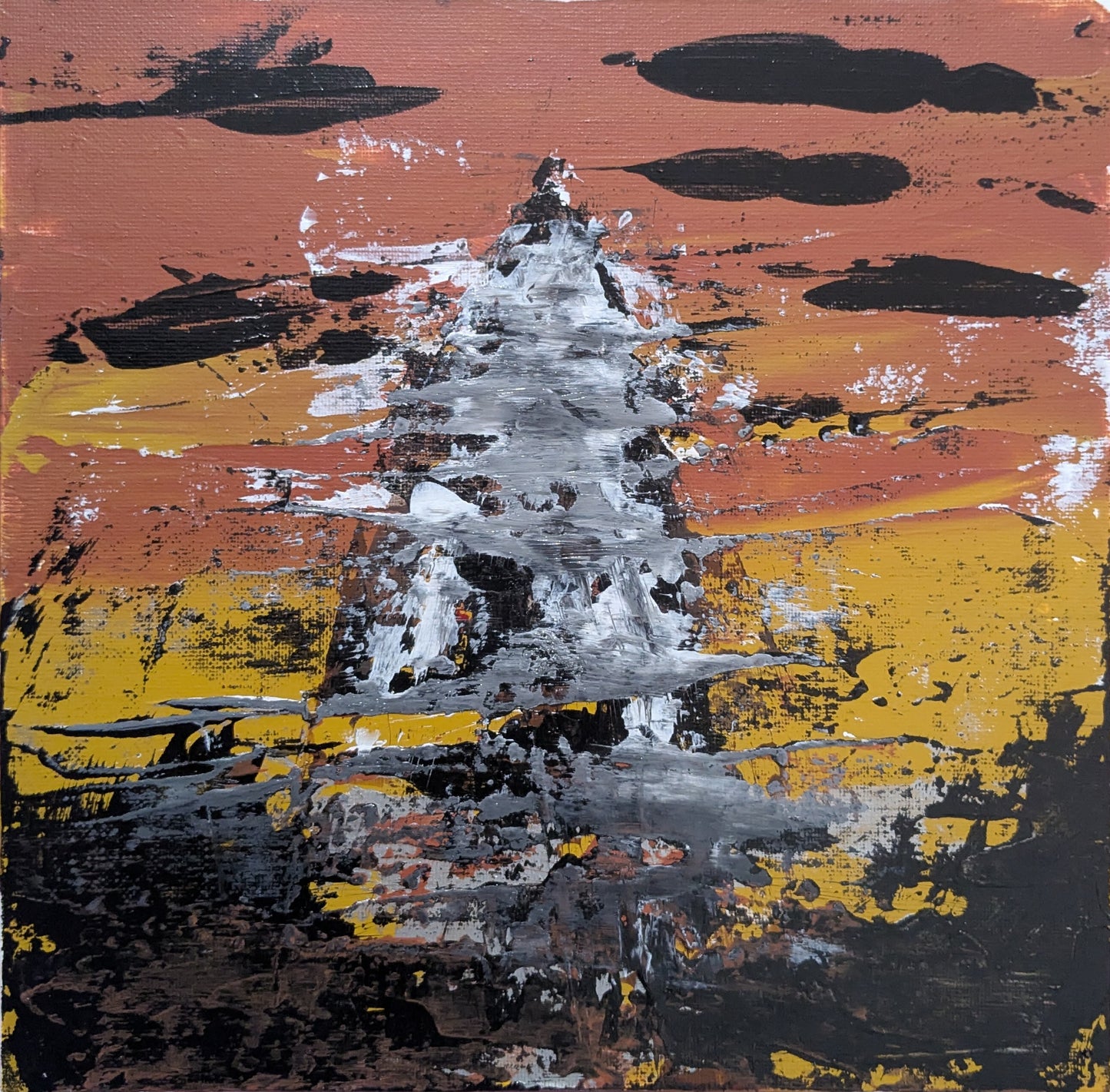 0309C - peinture acrylique originale 25x25cm (2025)