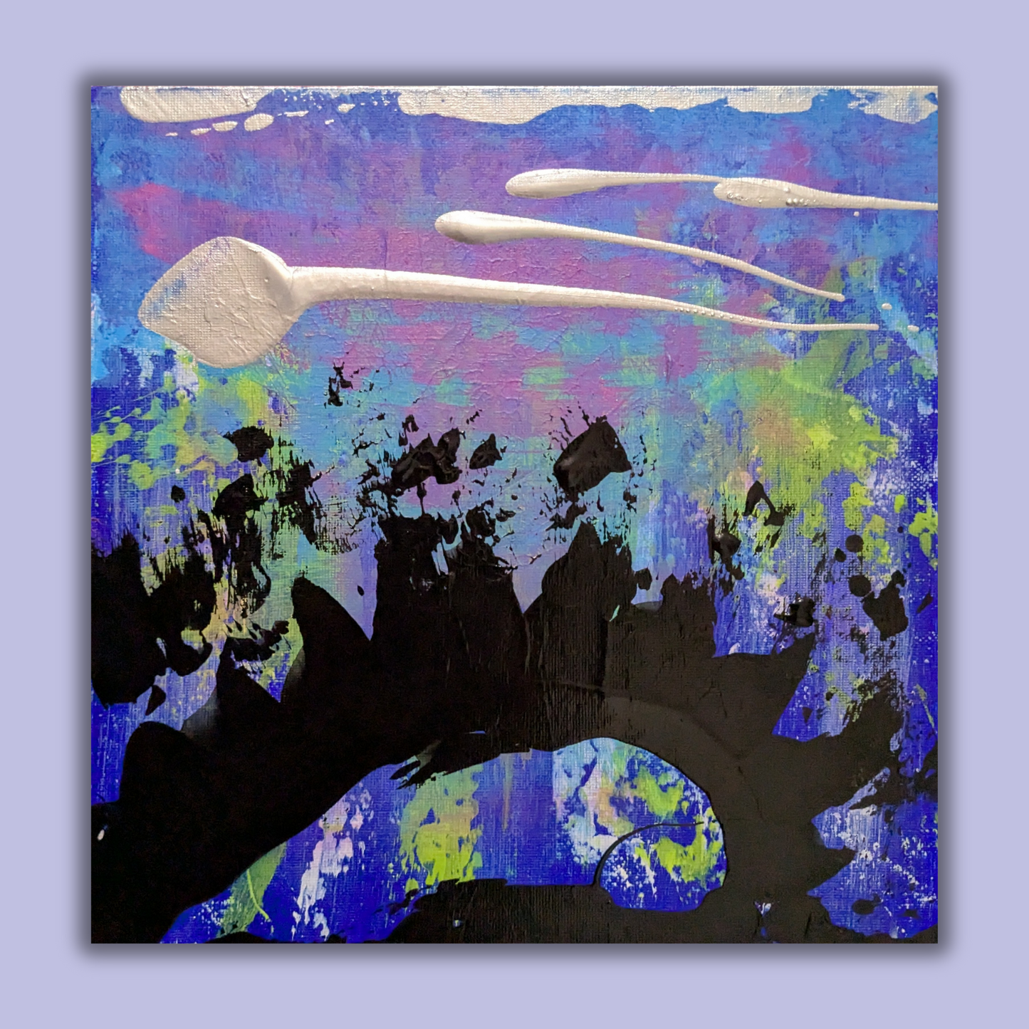 0310B - peinture acrylique originale 25x25cm (2025)