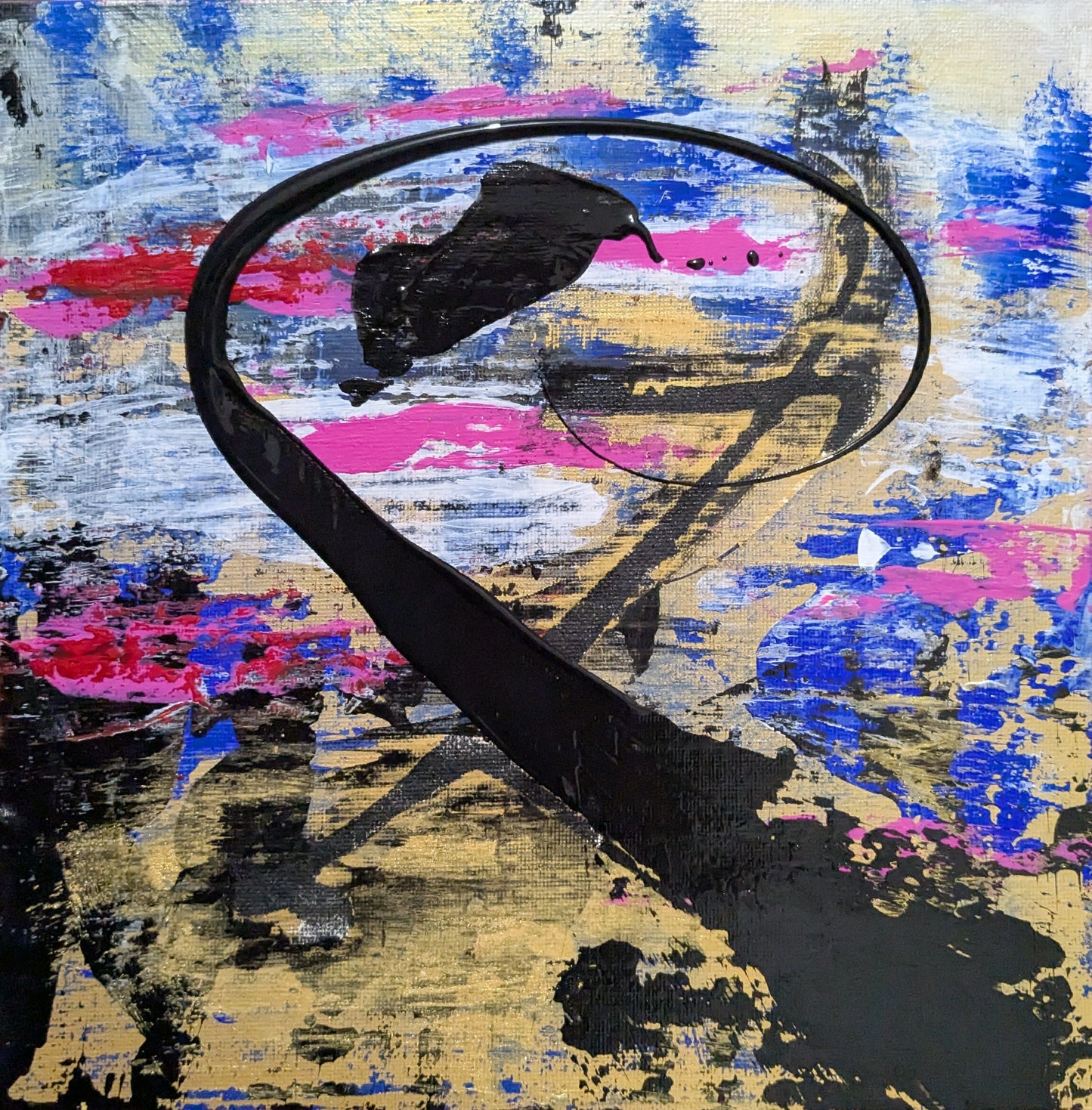 0310C - peinture acrylique originale 25x25cm (2025)