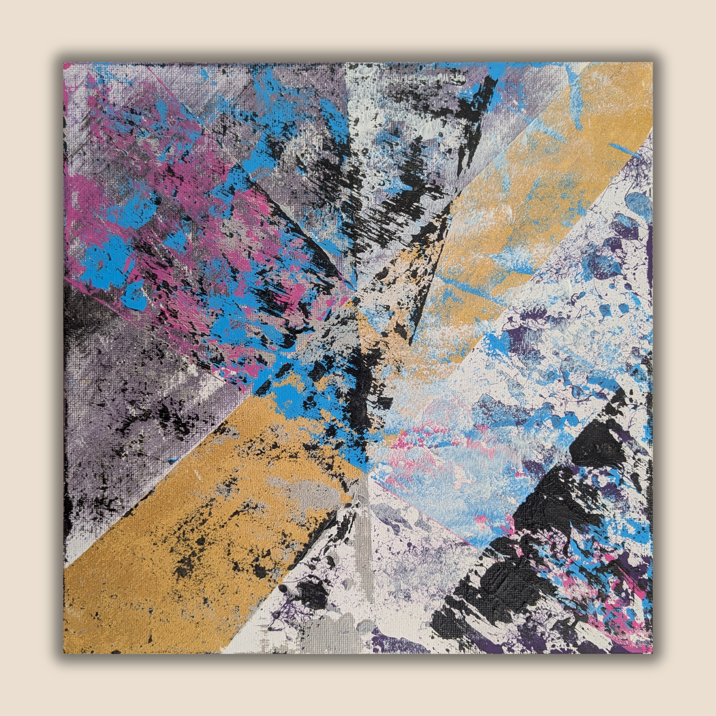 0312B - peinture acrylique originale 25x25cm (2025)