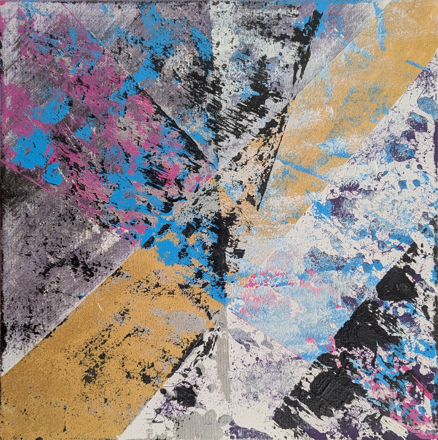 0312B - peinture acrylique originale 25x25cm (2025)