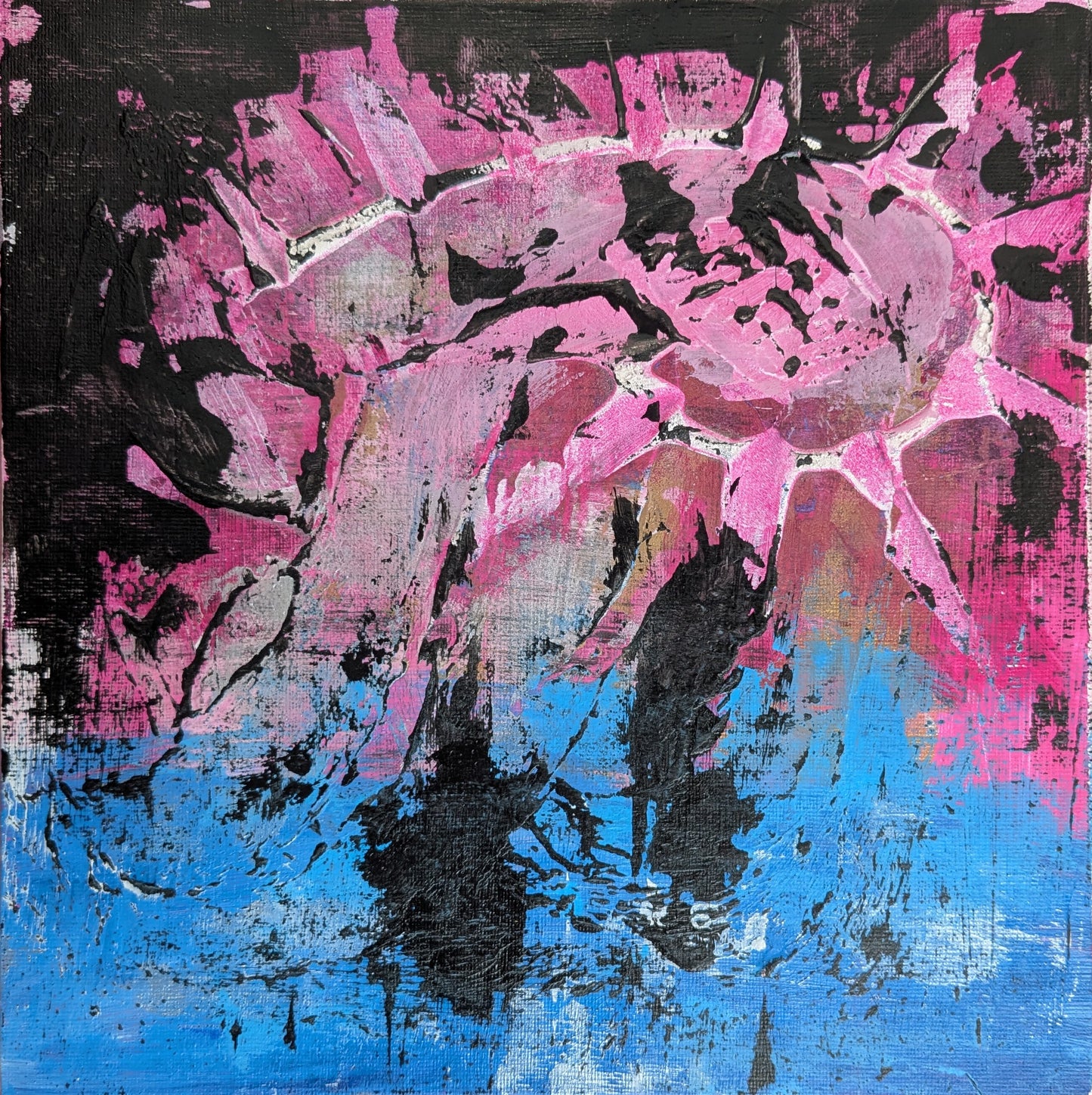 0314B - peinture acrylique originale 25x25cm (2025)