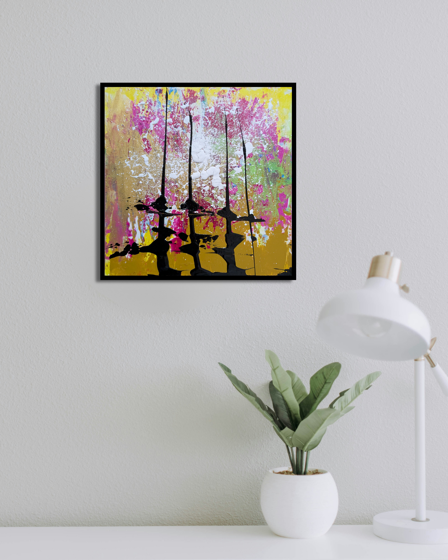 0307B - peinture acrylique originale 25x25cm (2025)