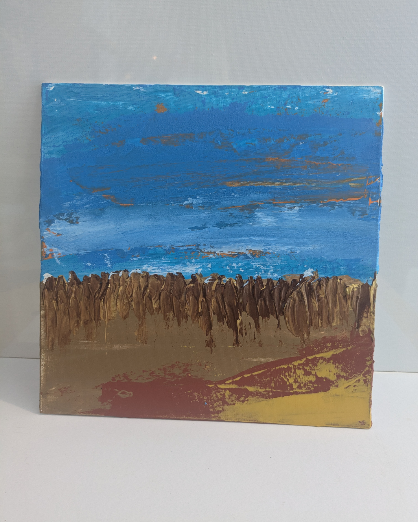 0317C - Diptyque peintures acryliques originales 25x25cm (2025)