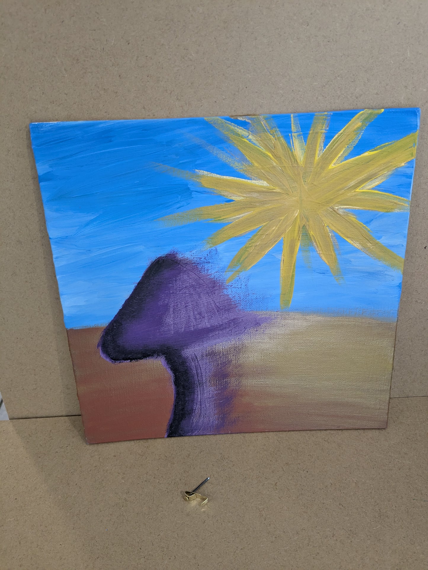 0124A - peinture acrylique originale 25x25cm (2025)