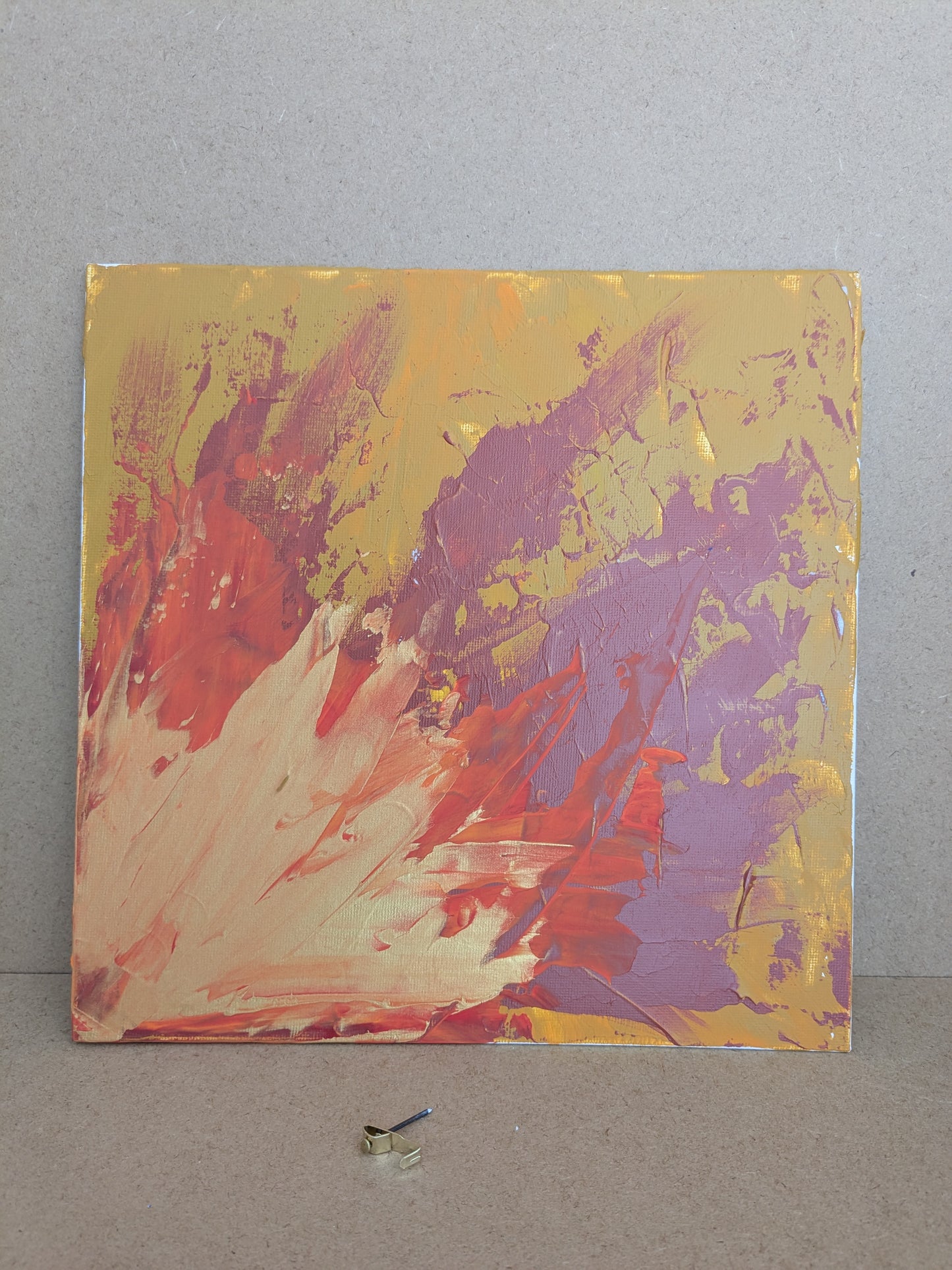 0206A - peinture acrylique originale 25x25cm (2025)