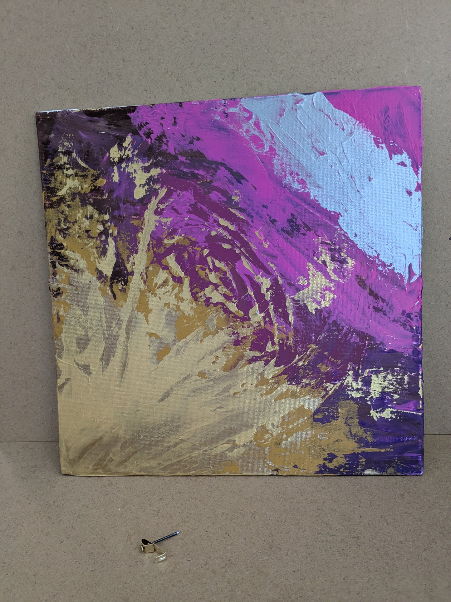 0206B - peinture acrylique originale 25x25cm (2025)