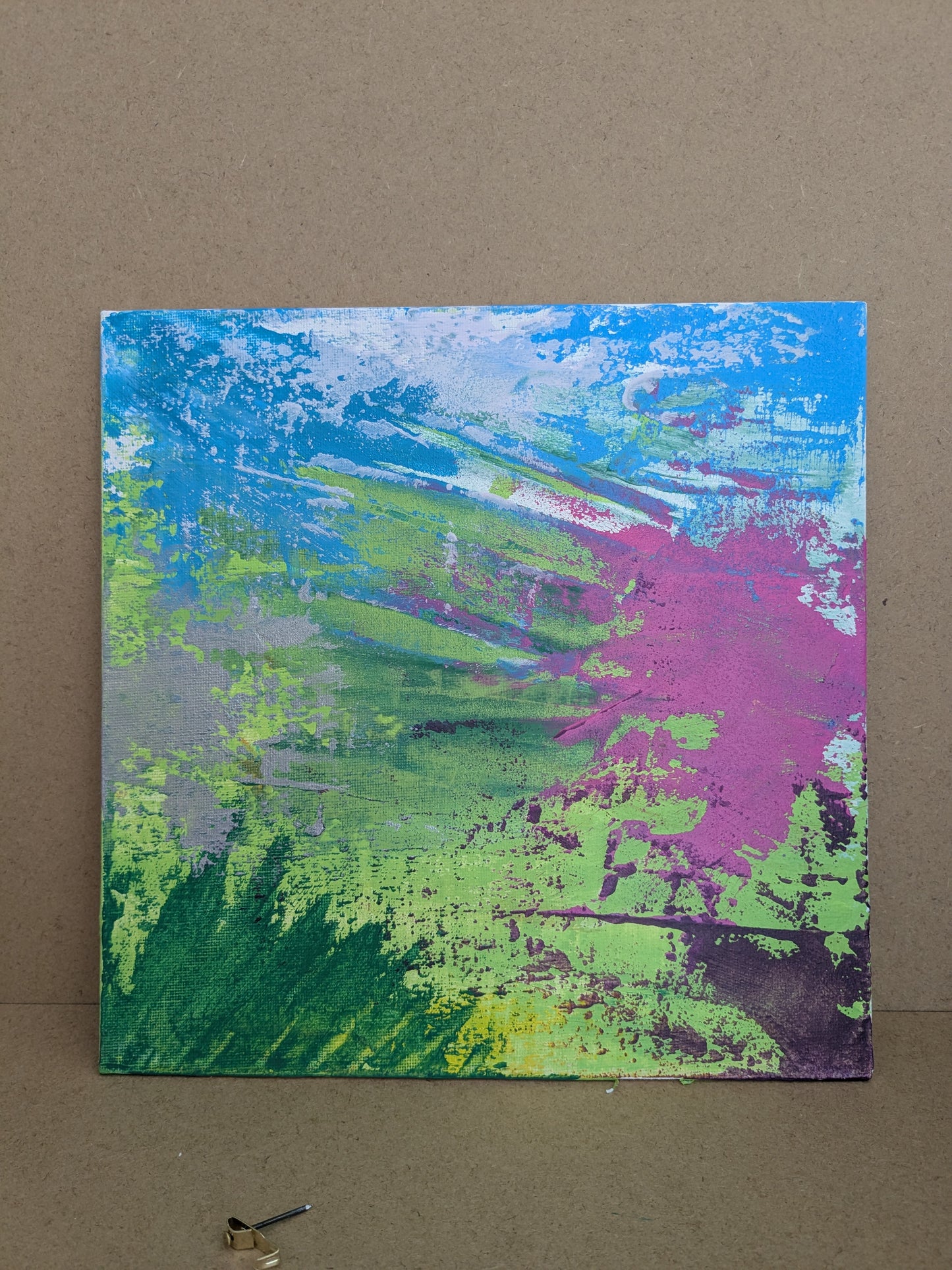 0209A - peinture acrylique originale 25x25cm (2025)