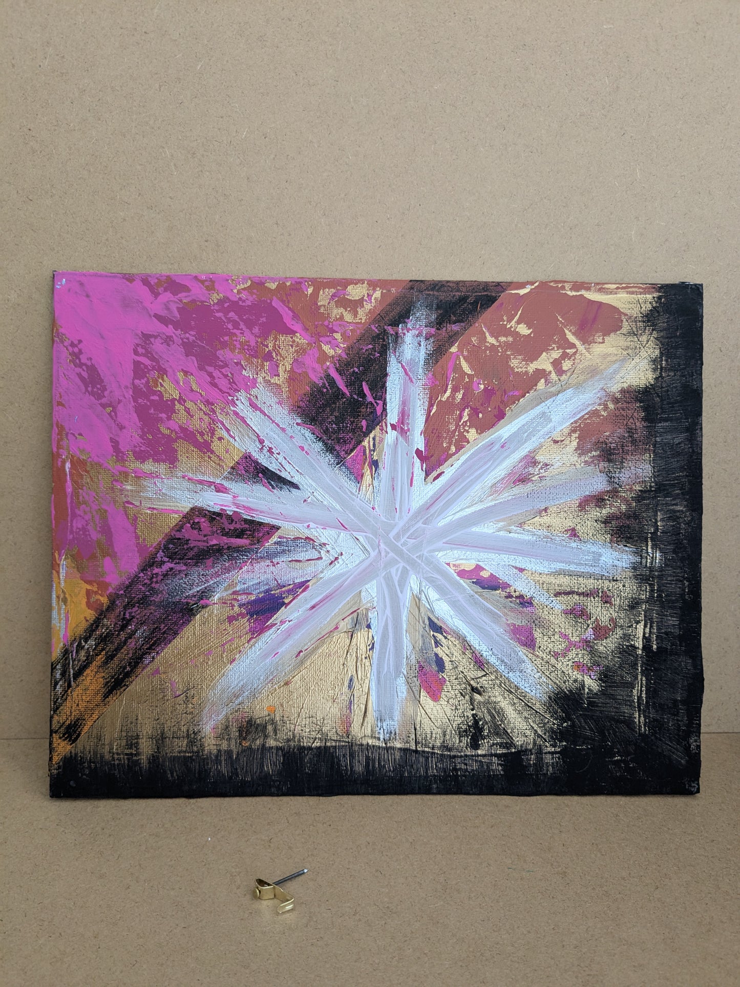 0209D - peinture acrylique originale 30x24cm (2025)