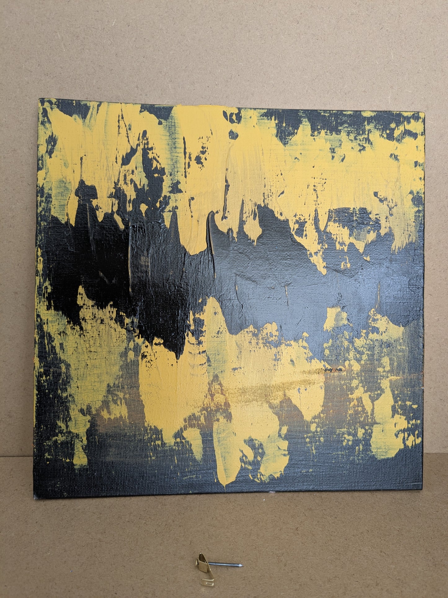 Les vibrations du soleil - peinture acrylique originale 25x25cm (2025)