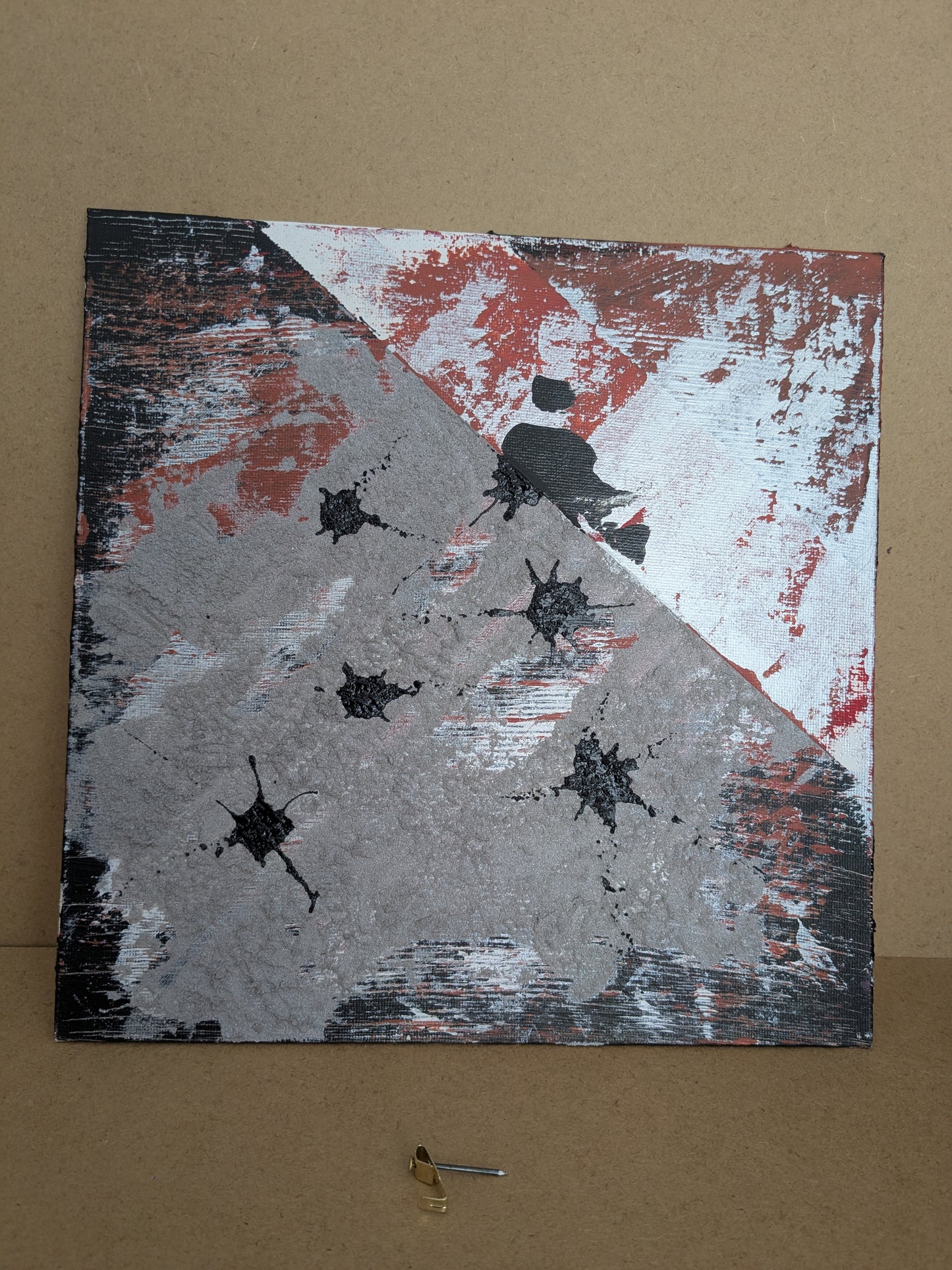 Les tâches - peinture acrylique originale 25x25cm (2025)