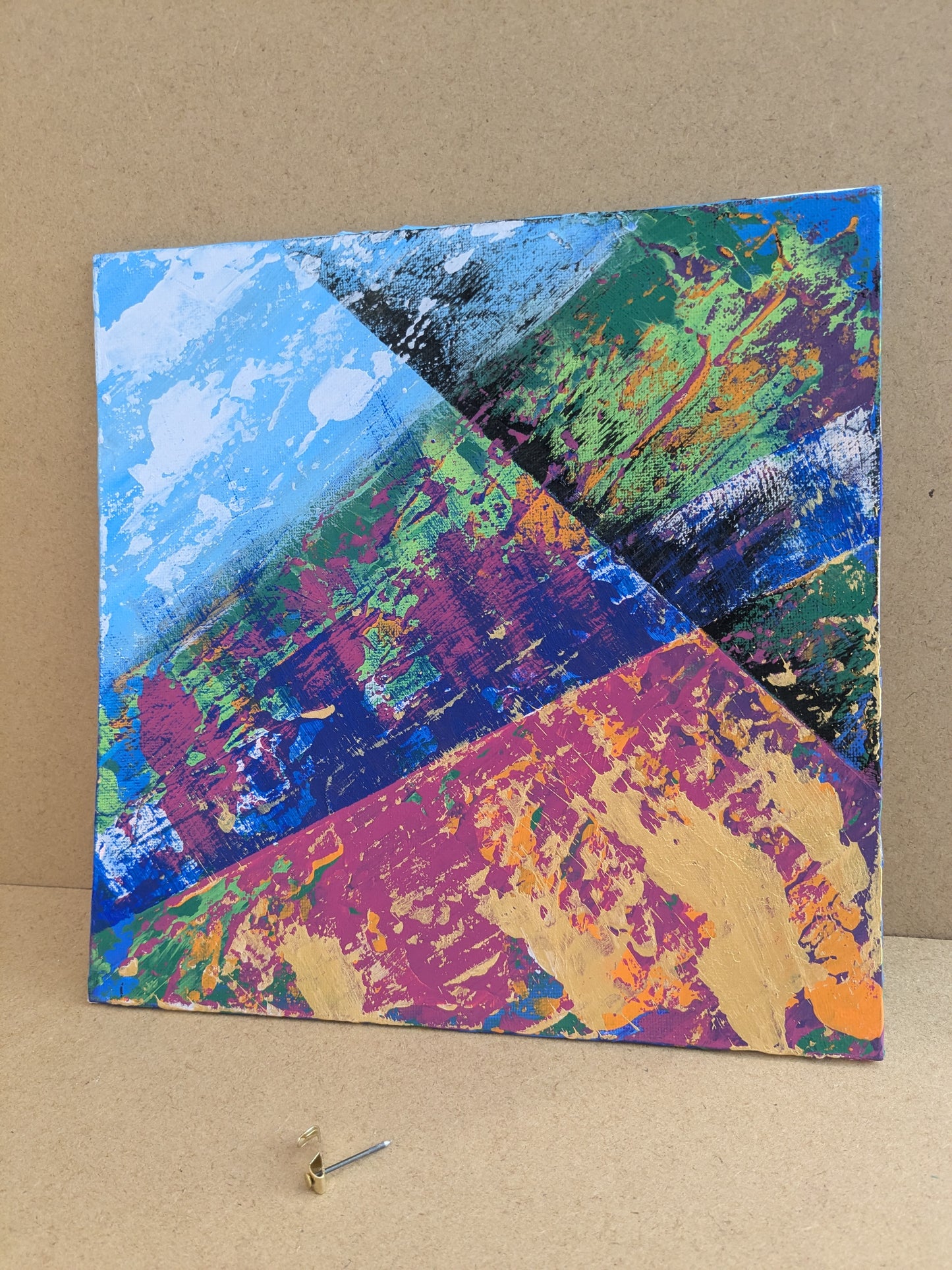 0211D - peinture acrylique originale 25x25cm (2025)