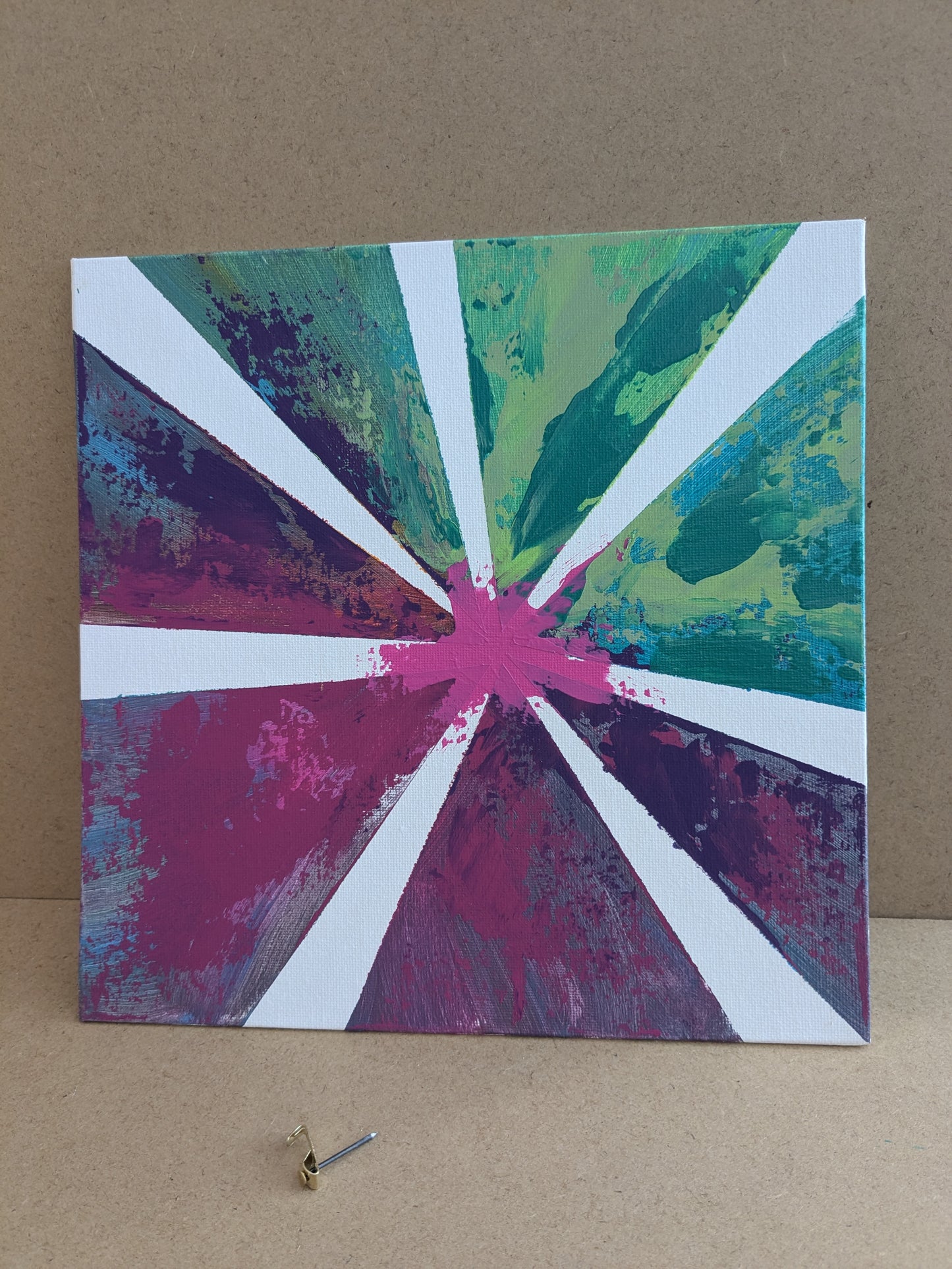 0211E - peinture acrylique originale 25x25cm (2025)