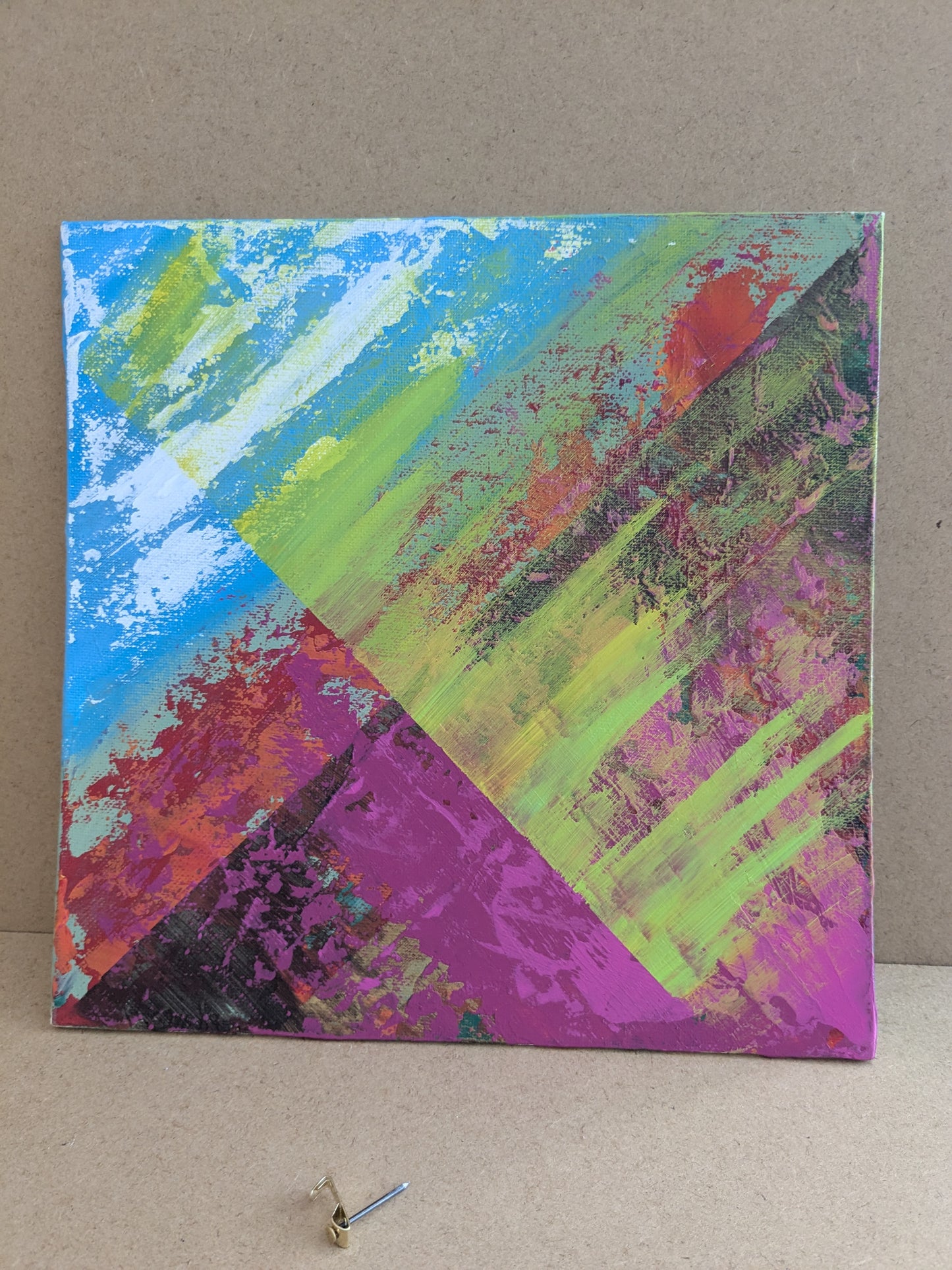 0213C - peinture acrylique originale 25x25cm (2025)