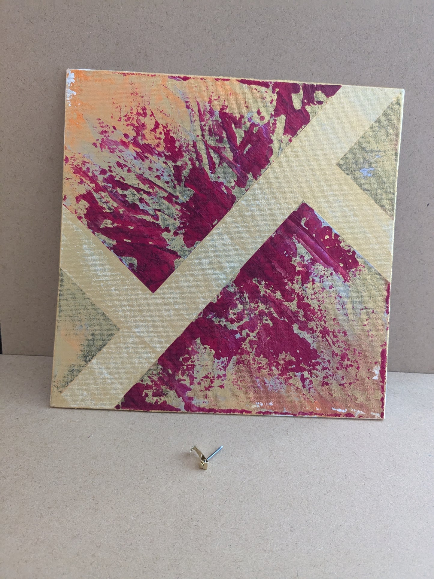 0213E - peinture acrylique originale 25x25cm (2025)