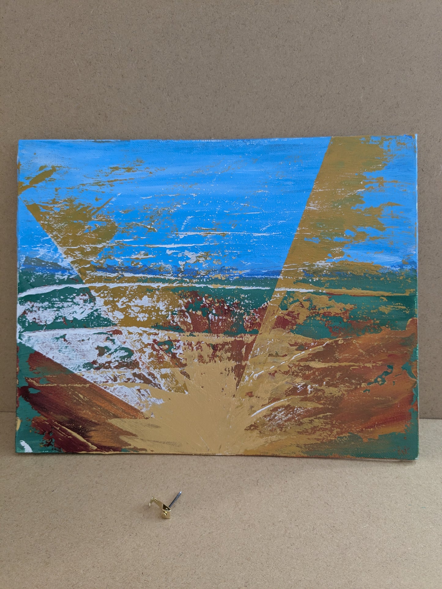 0219B - peinture acrylique originale 30x24cm (2025)