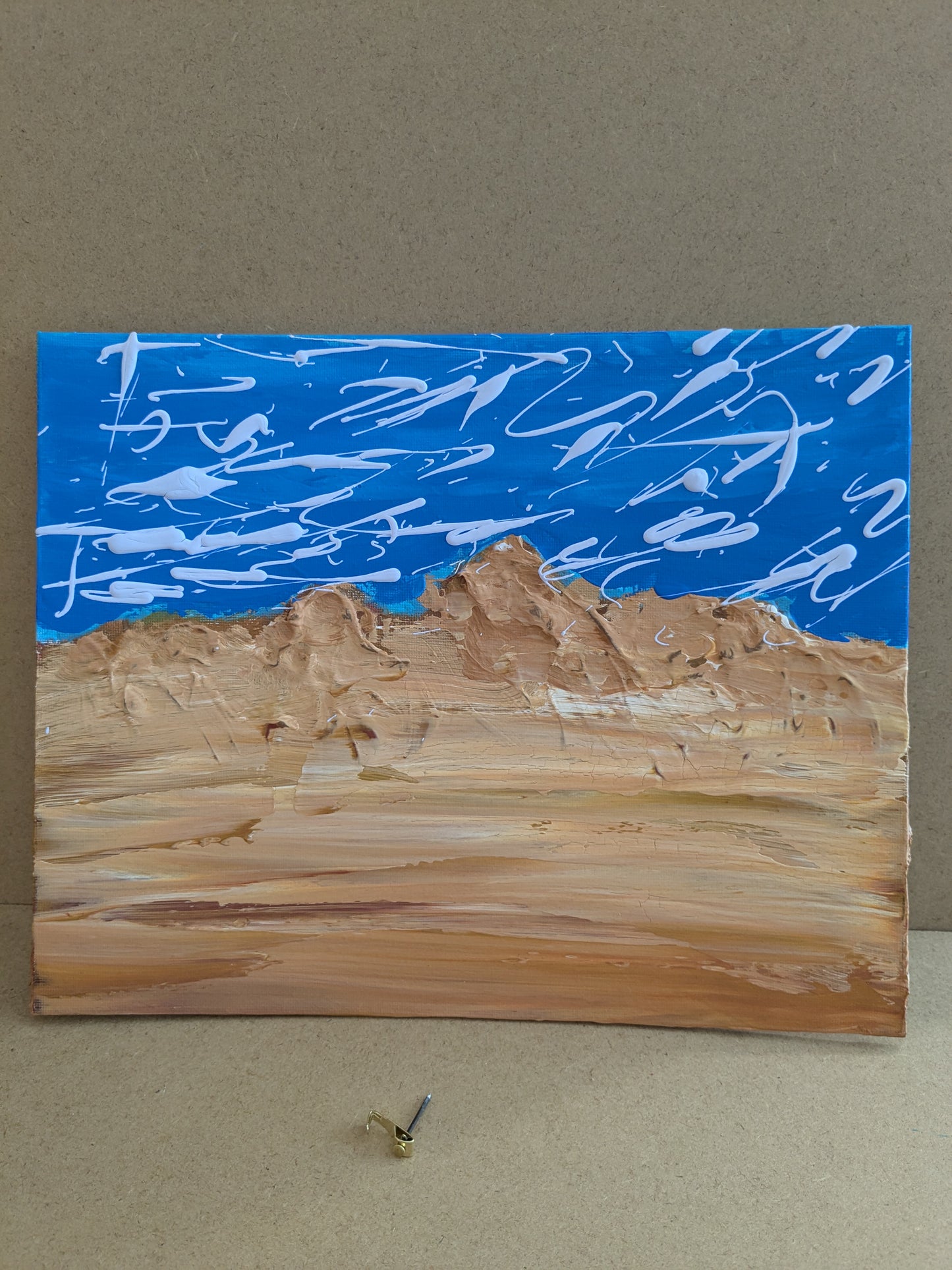 Le grand désert - peinture acrylique originale 30x24cm (2025)