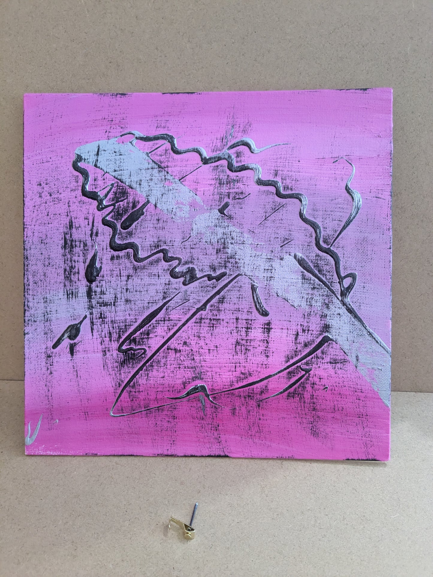 0223C - peinture acrylique originale 25x25cm (2025)