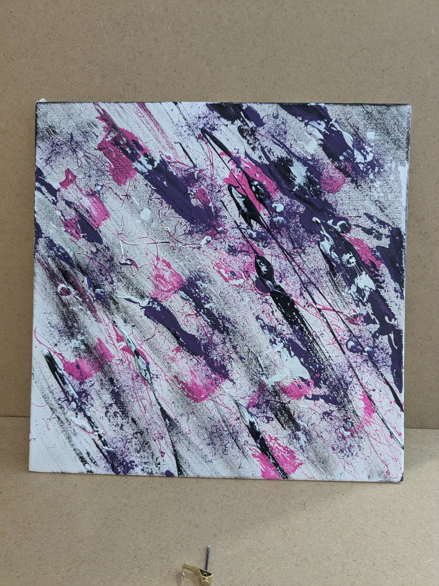 0224E - peinture acrylique originale 25x25cm (2025)