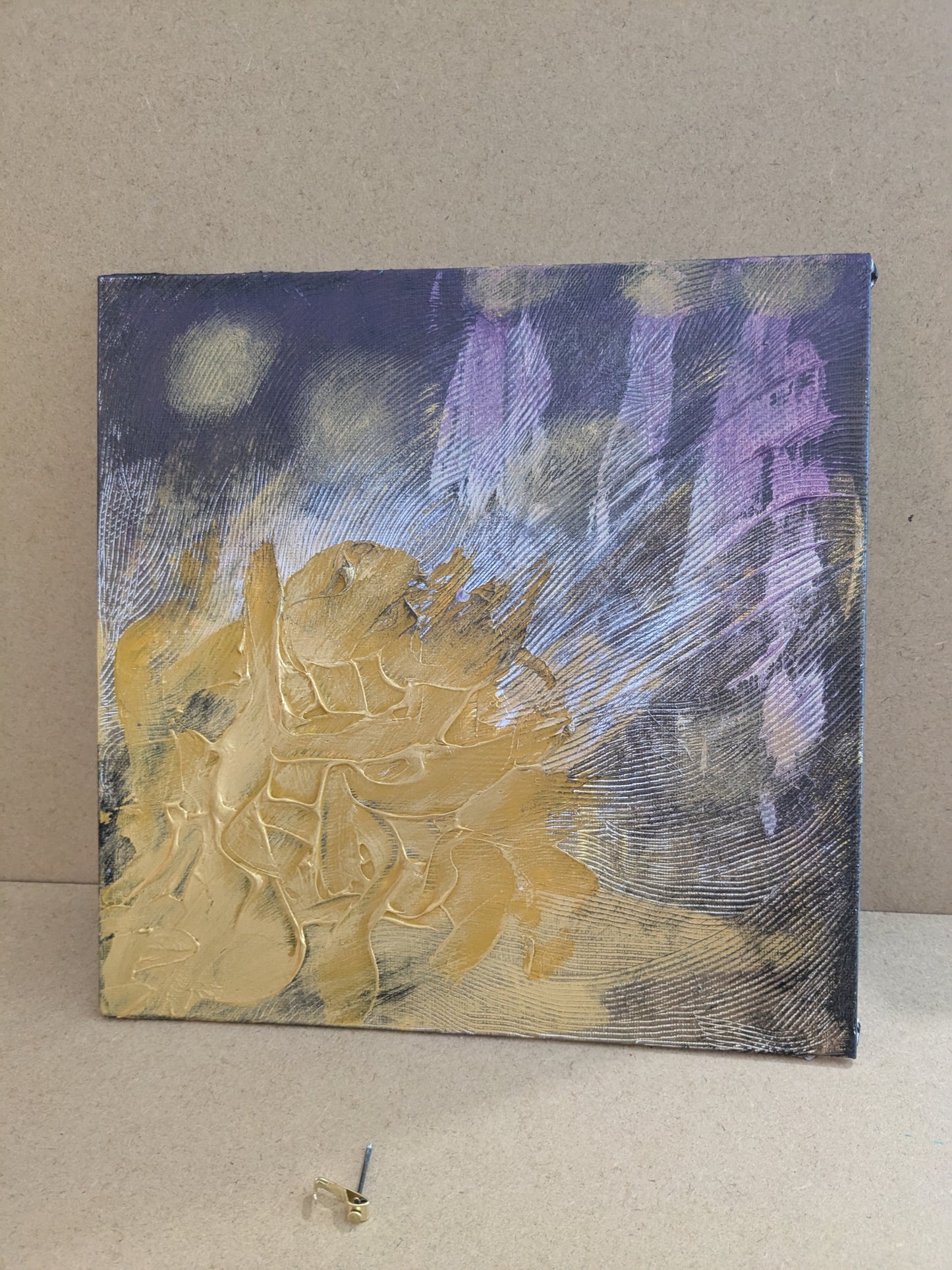 La créature de lumière - peinture acrylique originale 25x25cm (2025)