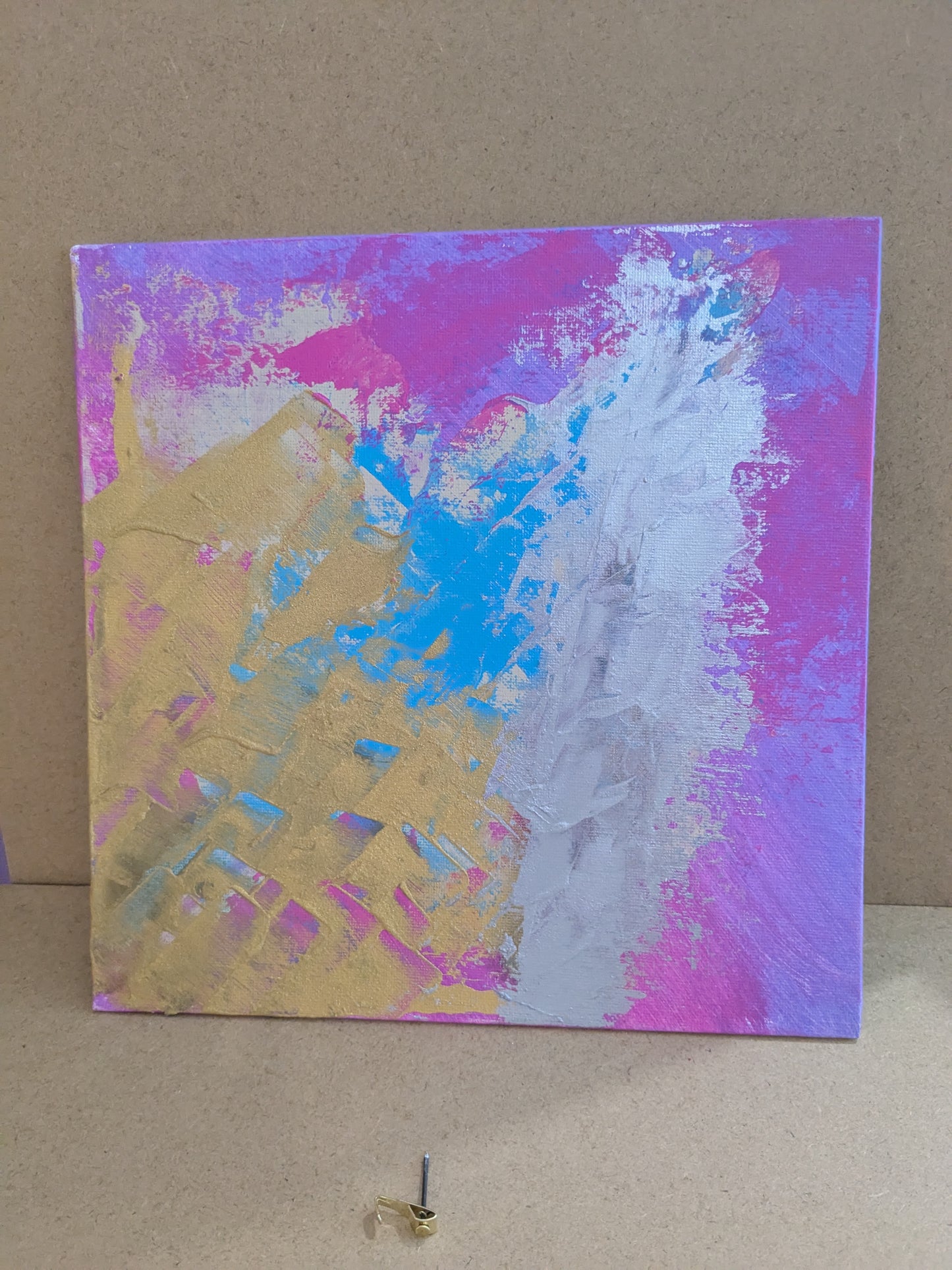 0225E - peinture acrylique originale 25x25cm (2025)