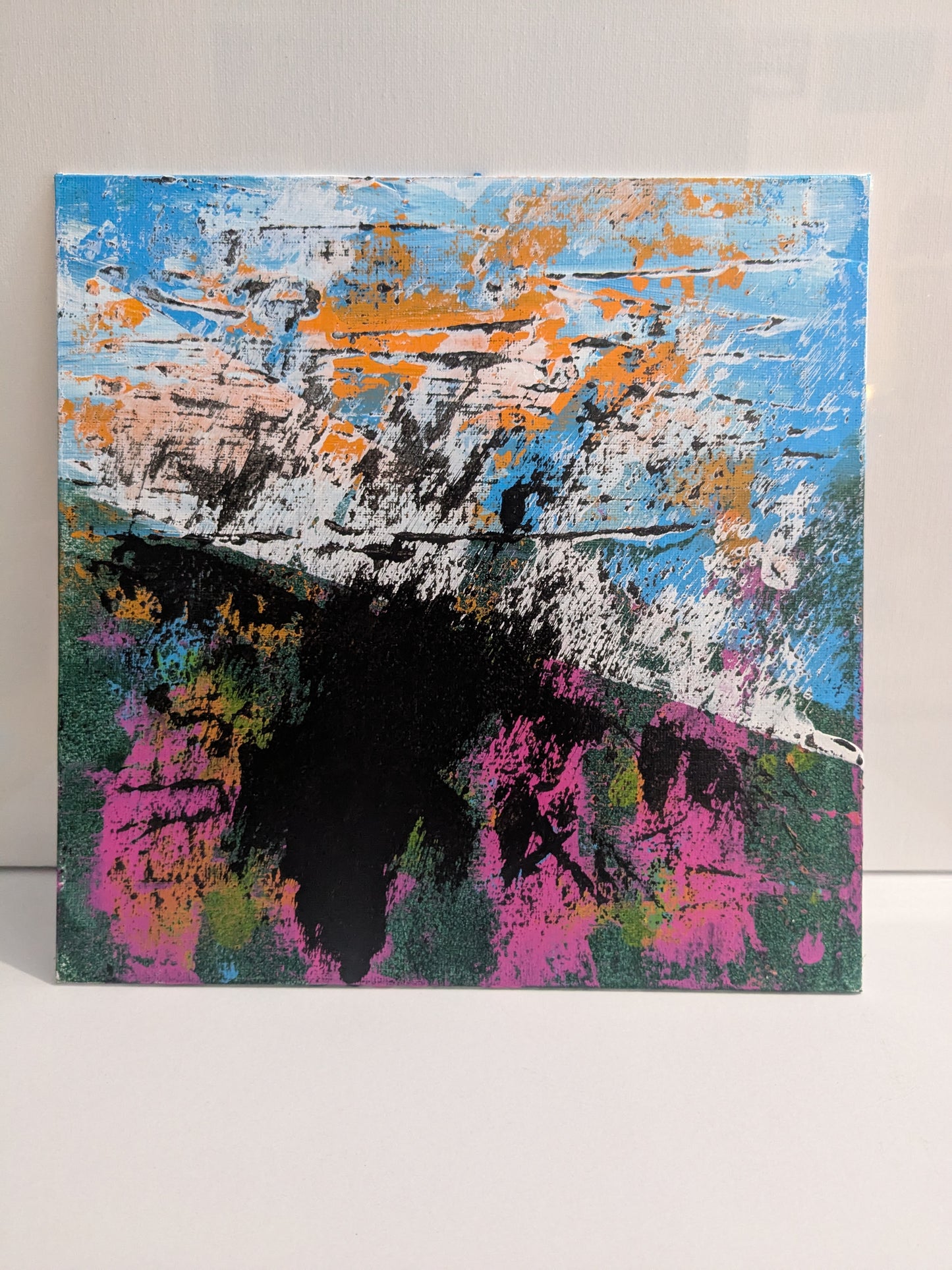 0306B - peinture acrylique originale 25x25cm (2025)