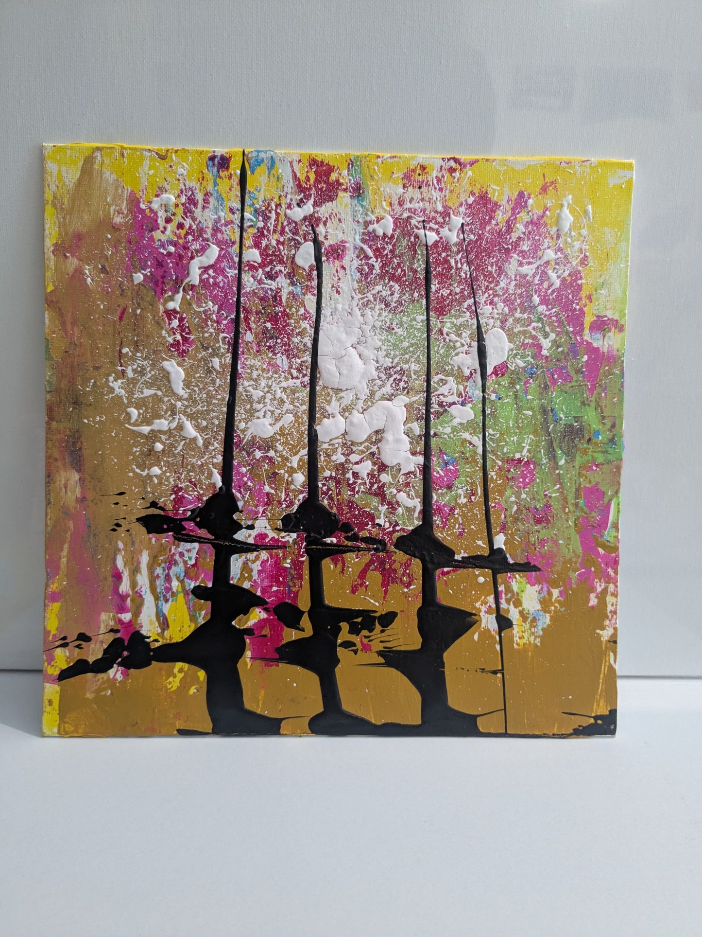 0307B - peinture acrylique originale 25x25cm (2025)