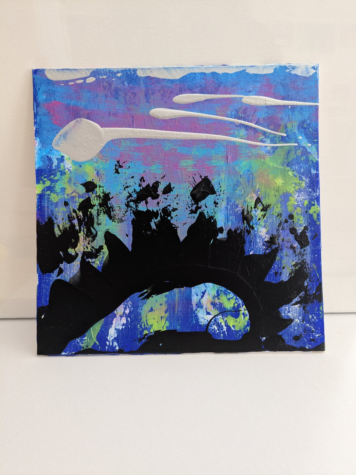 0310B - peinture acrylique originale 25x25cm (2025)