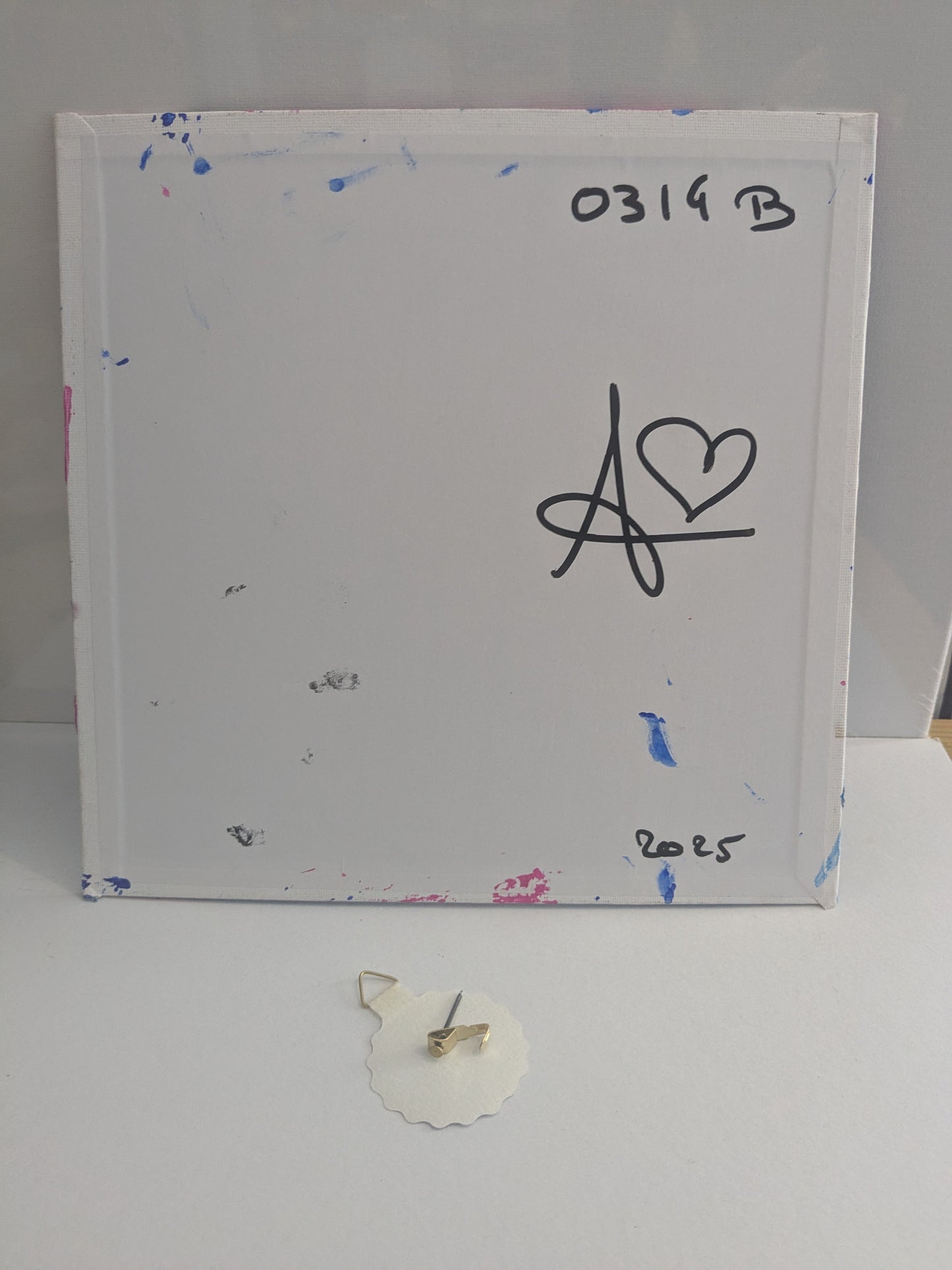 0314B - peinture acrylique originale 25x25cm (2025)