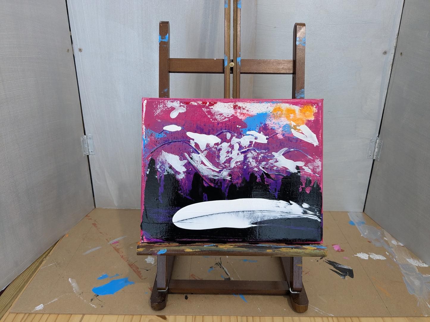 0305B - peinture acrylique originale 30x24cm (2025)