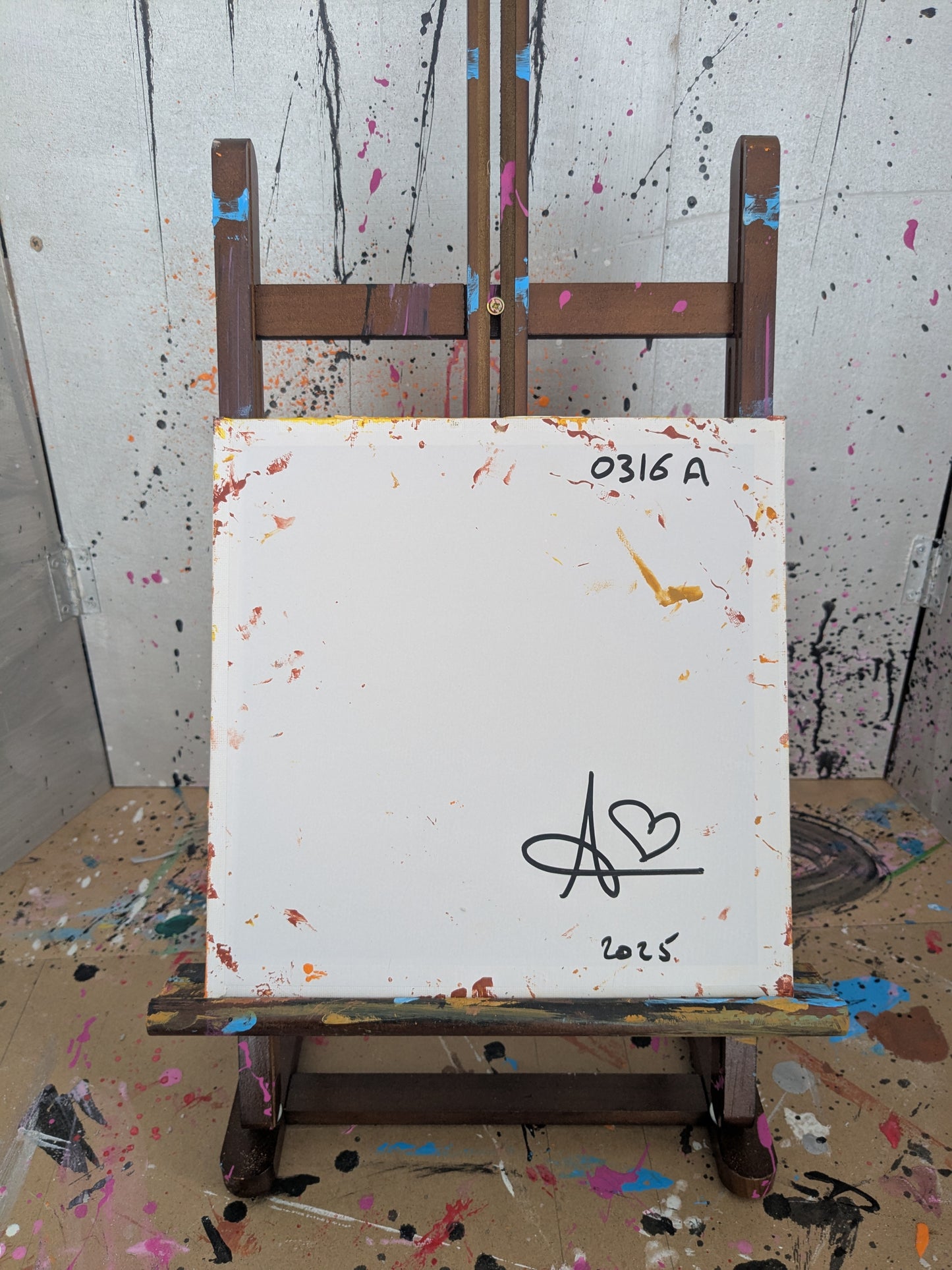 Le dinosaure - peinture acrylique originale 25x25cm (2025)