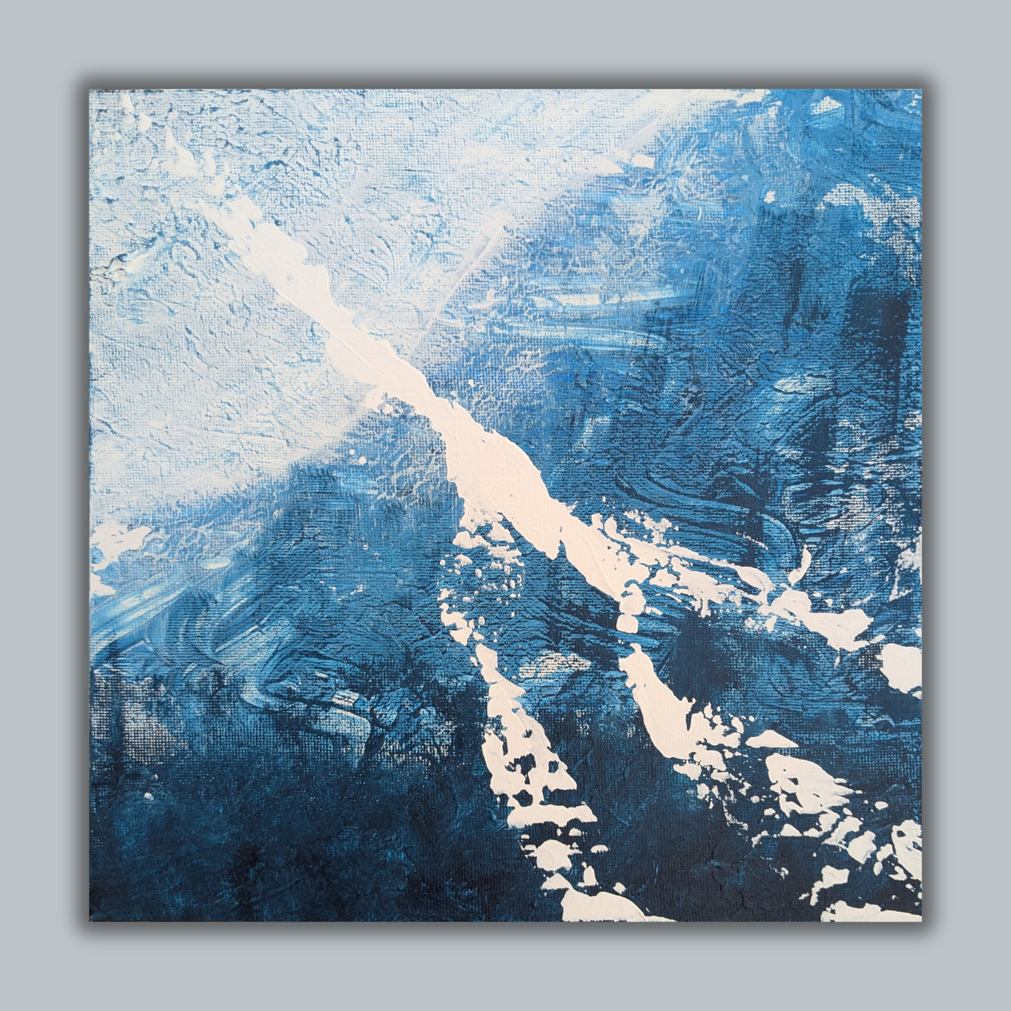 Sans titre 0712D - peinture acrylique originale 25x25cm (2025)